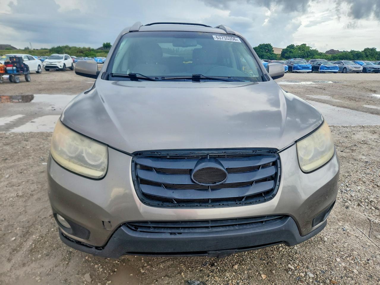 2012 Hyundai Santa Fe Se Beige vin: 5XYZHDAG4CG139534