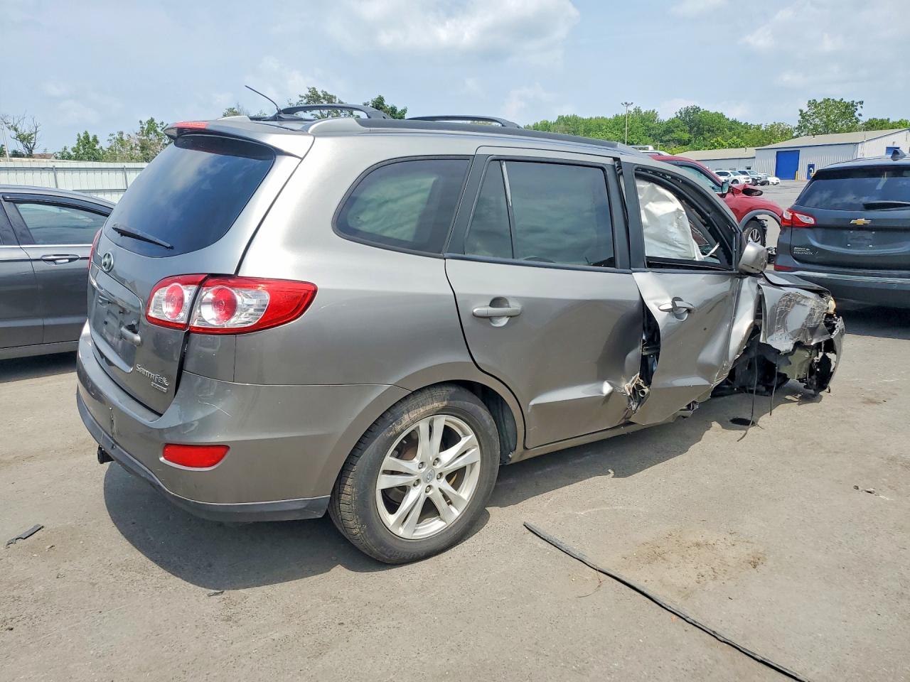2011 Hyundai Santa Fe Se Gray vin: 5XYZHDAG5BG061375
