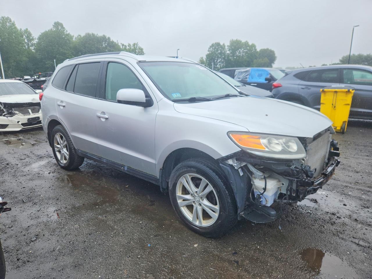 2012 Hyundai Santa Fe Se Silver vin: 5XYZHDAG5CG168203