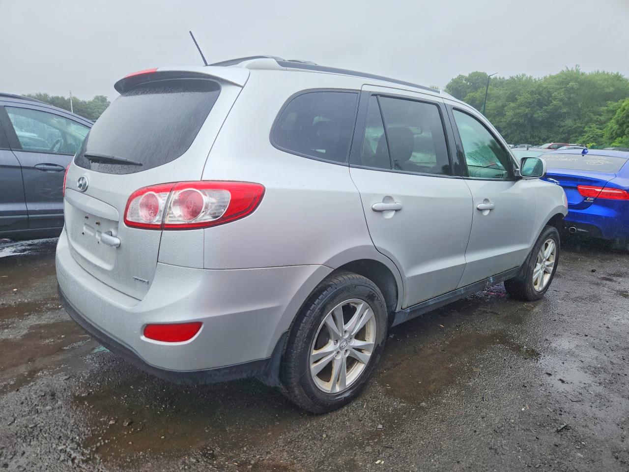 2012 Hyundai Santa Fe Se Silver vin: 5XYZHDAG5CG168203
