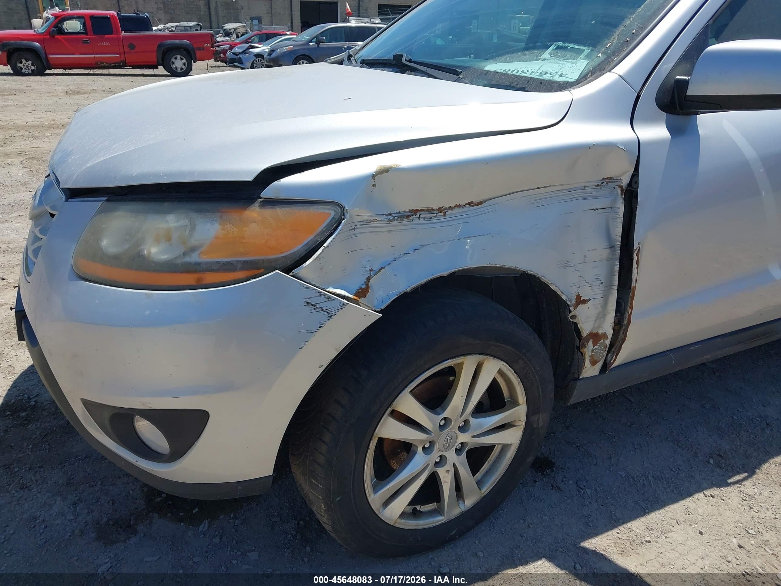 2011 Hyundai Santa Fe Se Silver vin: 5XYZHDAG6BG059490