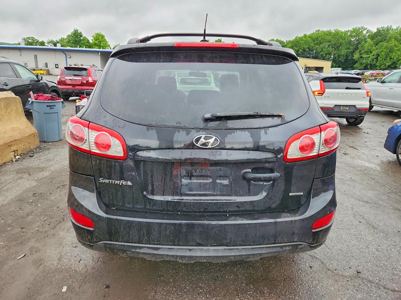 2012 Hyundai Santa Fe Se Black vin: 5XYZHDAG6CG140443
