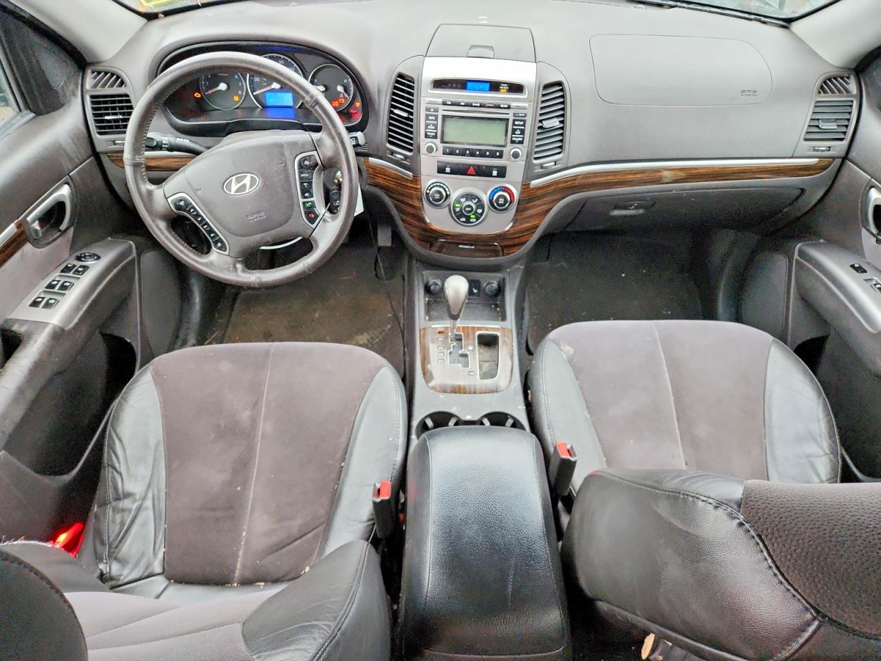 2012 Hyundai Santa Fe Se Black vin: 5XYZHDAG6CG140443