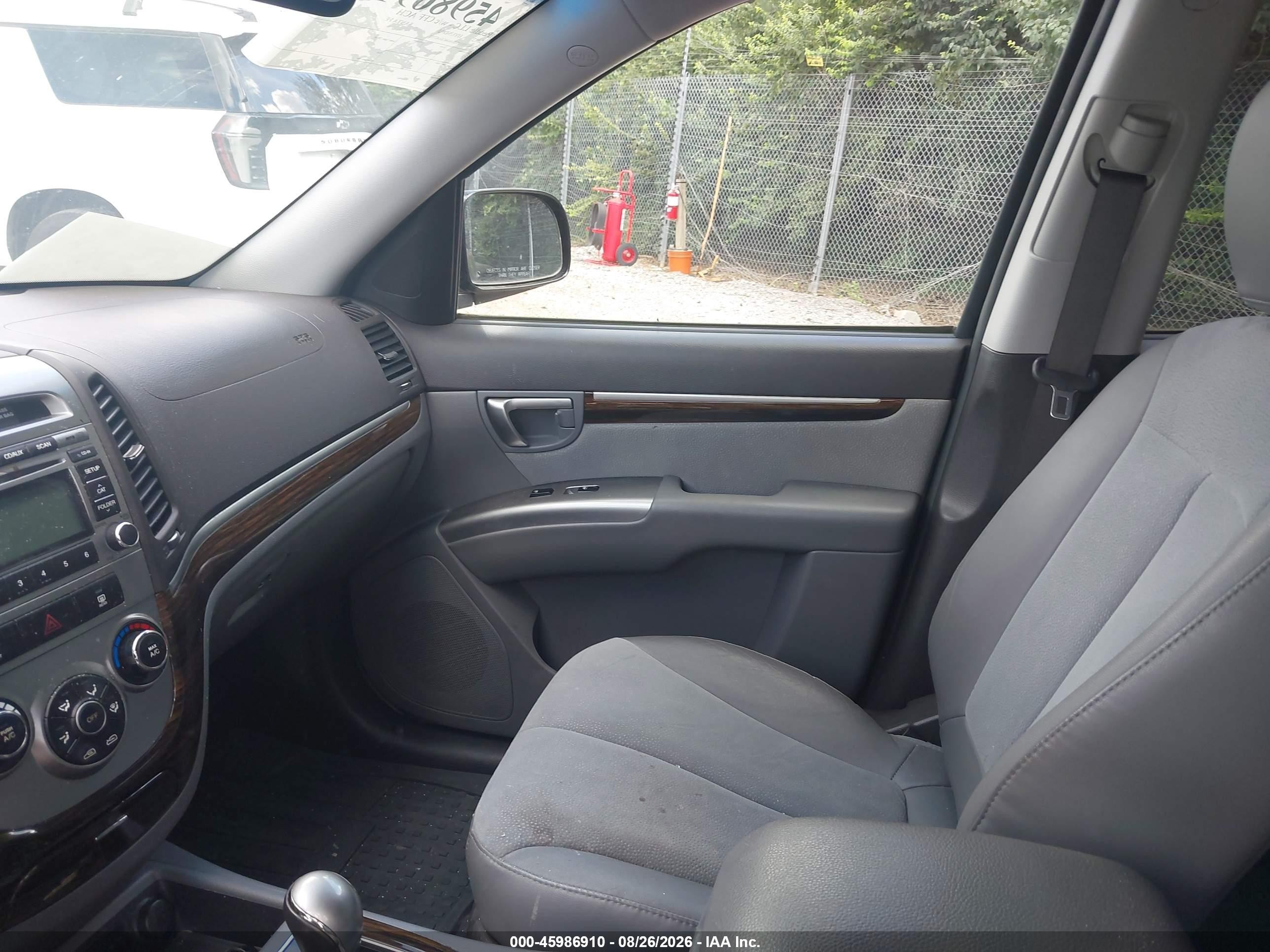 2012 Hyundai Santa Fe Se Black vin: 5XYZHDAG6CG142757