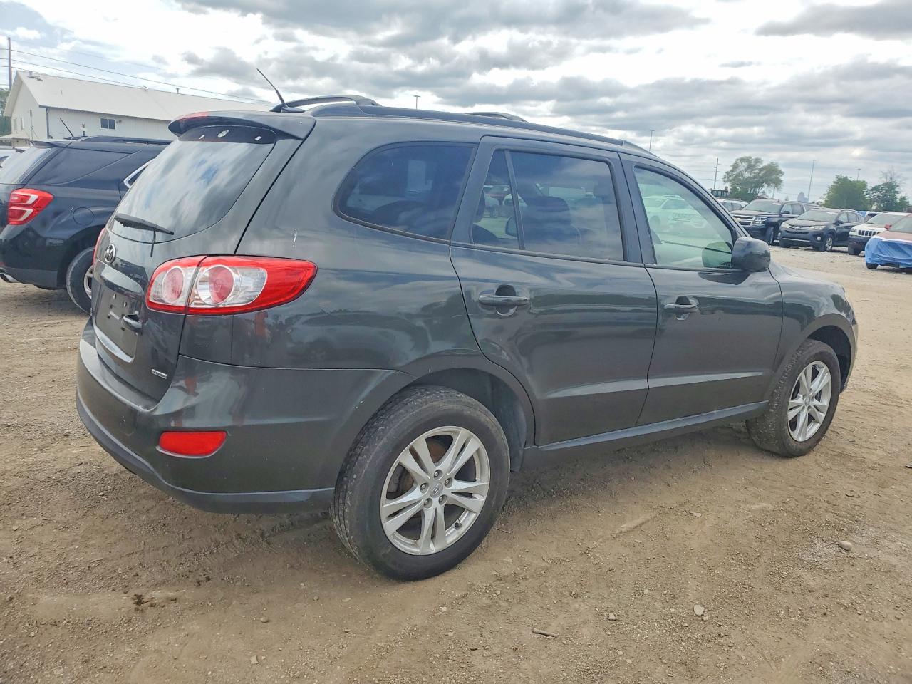2012 Hyundai Santa Fe Se Gray vin: 5XYZHDAG7CG107094