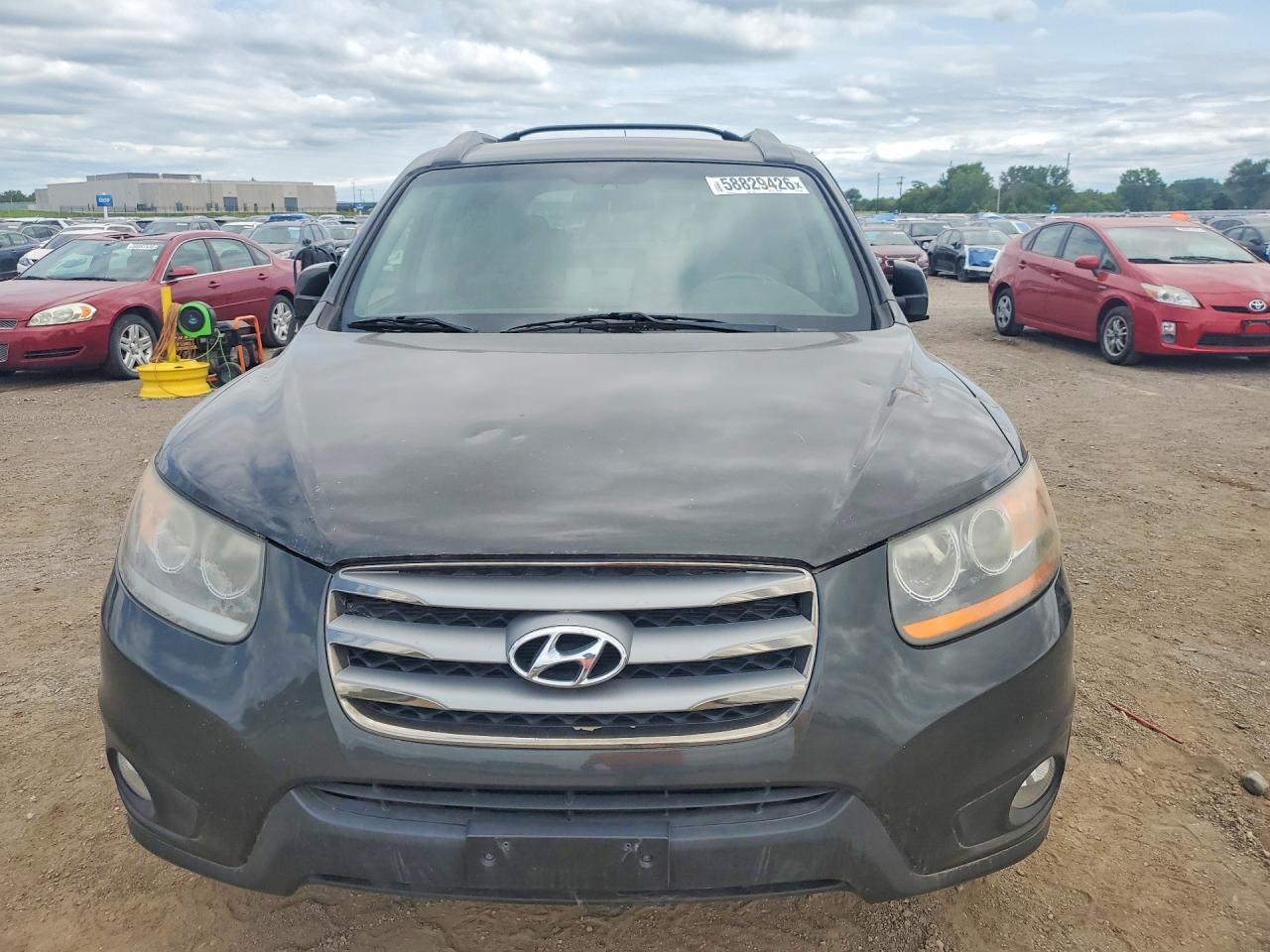 2012 Hyundai Santa Fe Se Gray vin: 5XYZHDAG7CG107094