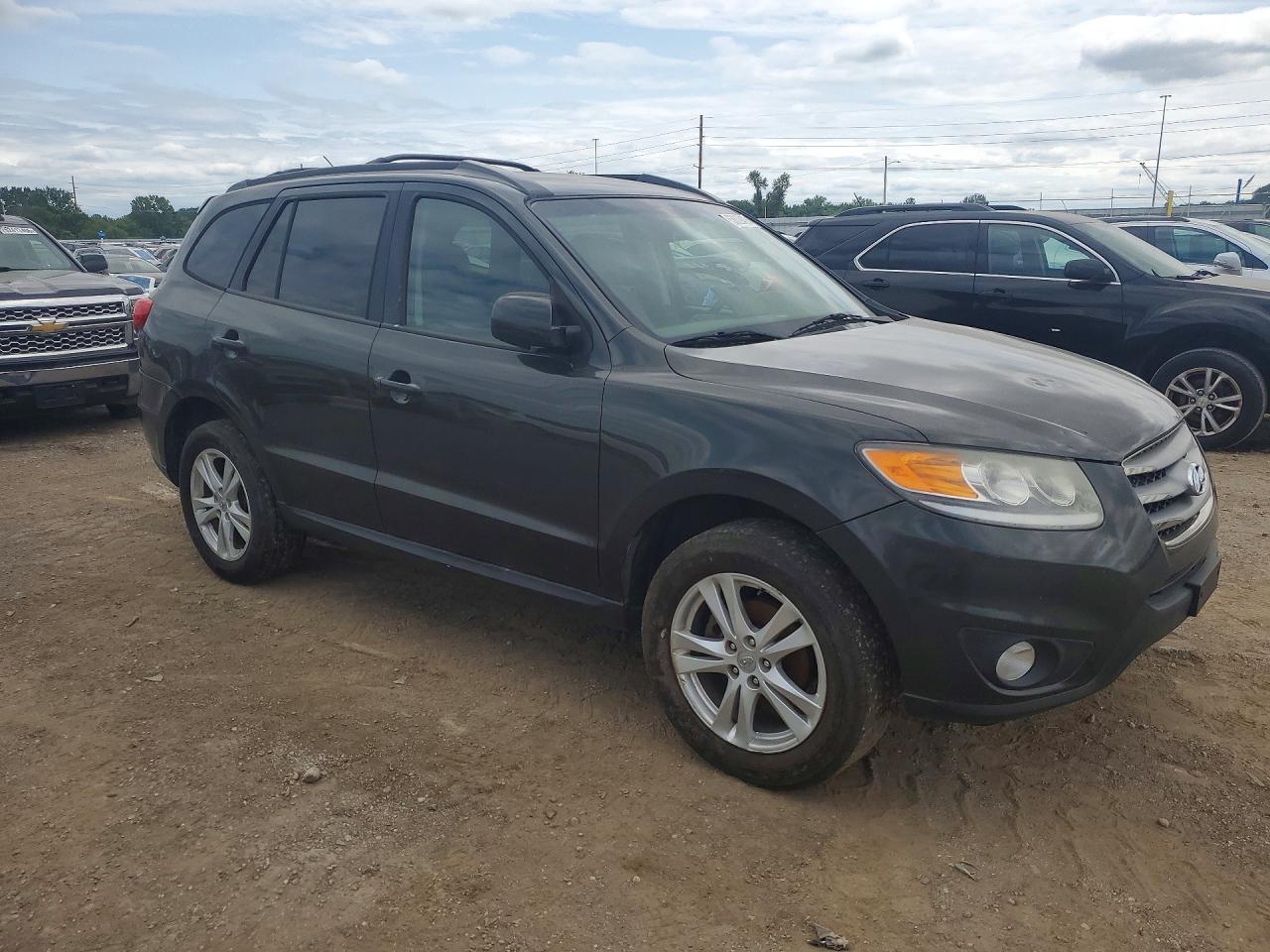 2012 Hyundai Santa Fe Se Gray vin: 5XYZHDAG7CG107094