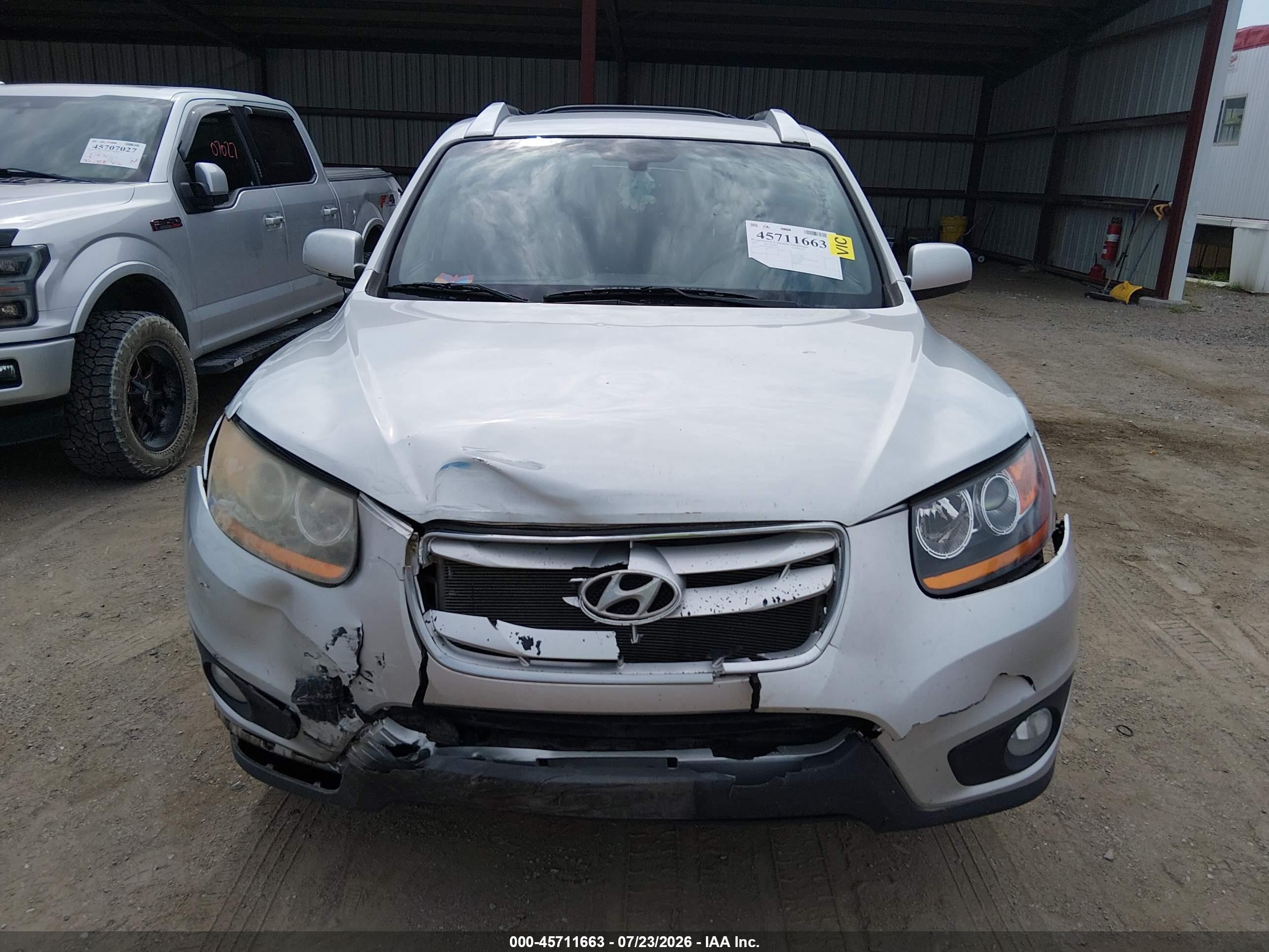 2011 Hyundai Santa Fe Se Silver vin: 5XYZHDAG8BG033845
