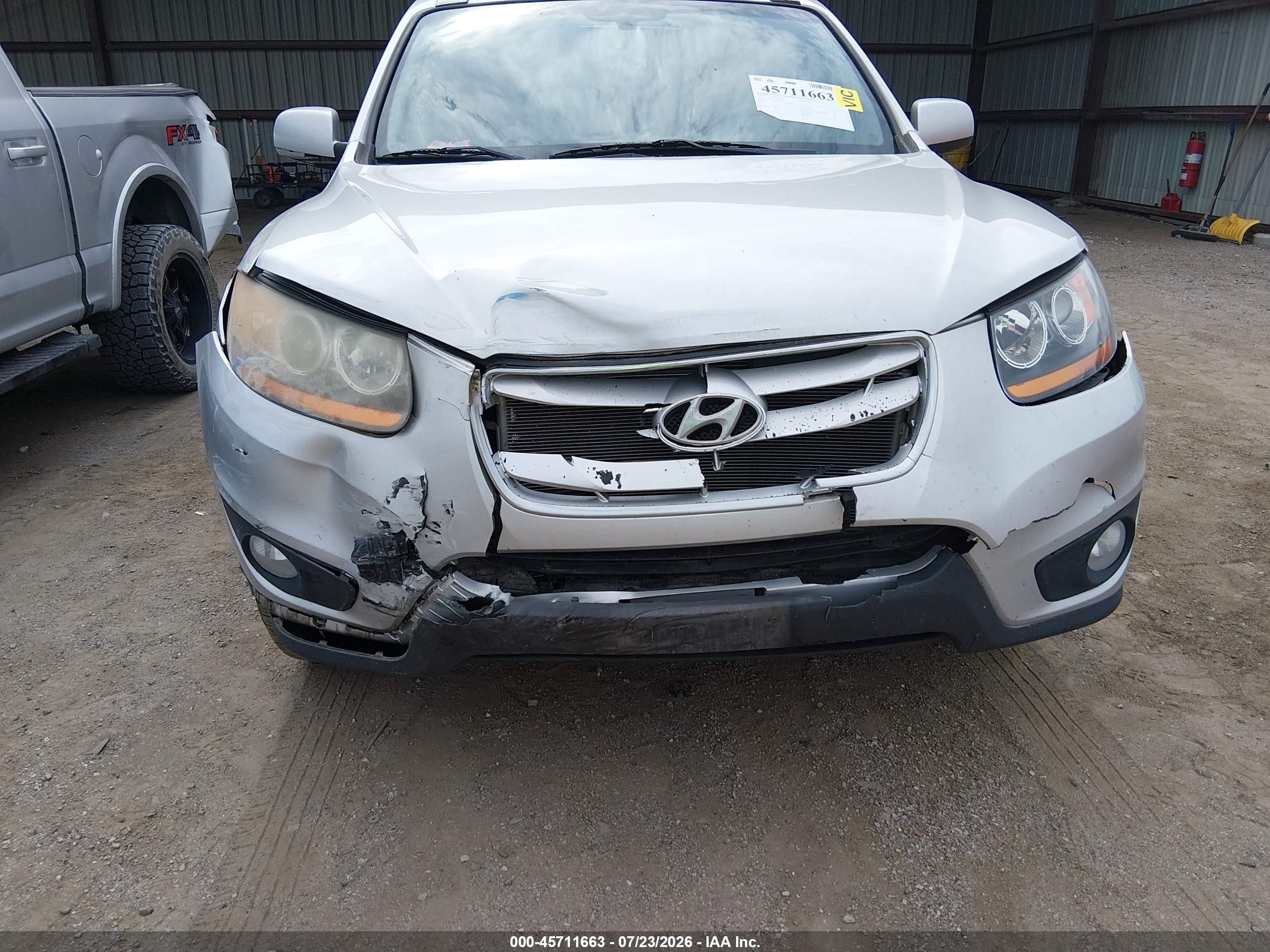 2011 Hyundai Santa Fe Se Silver vin: 5XYZHDAG8BG033845
