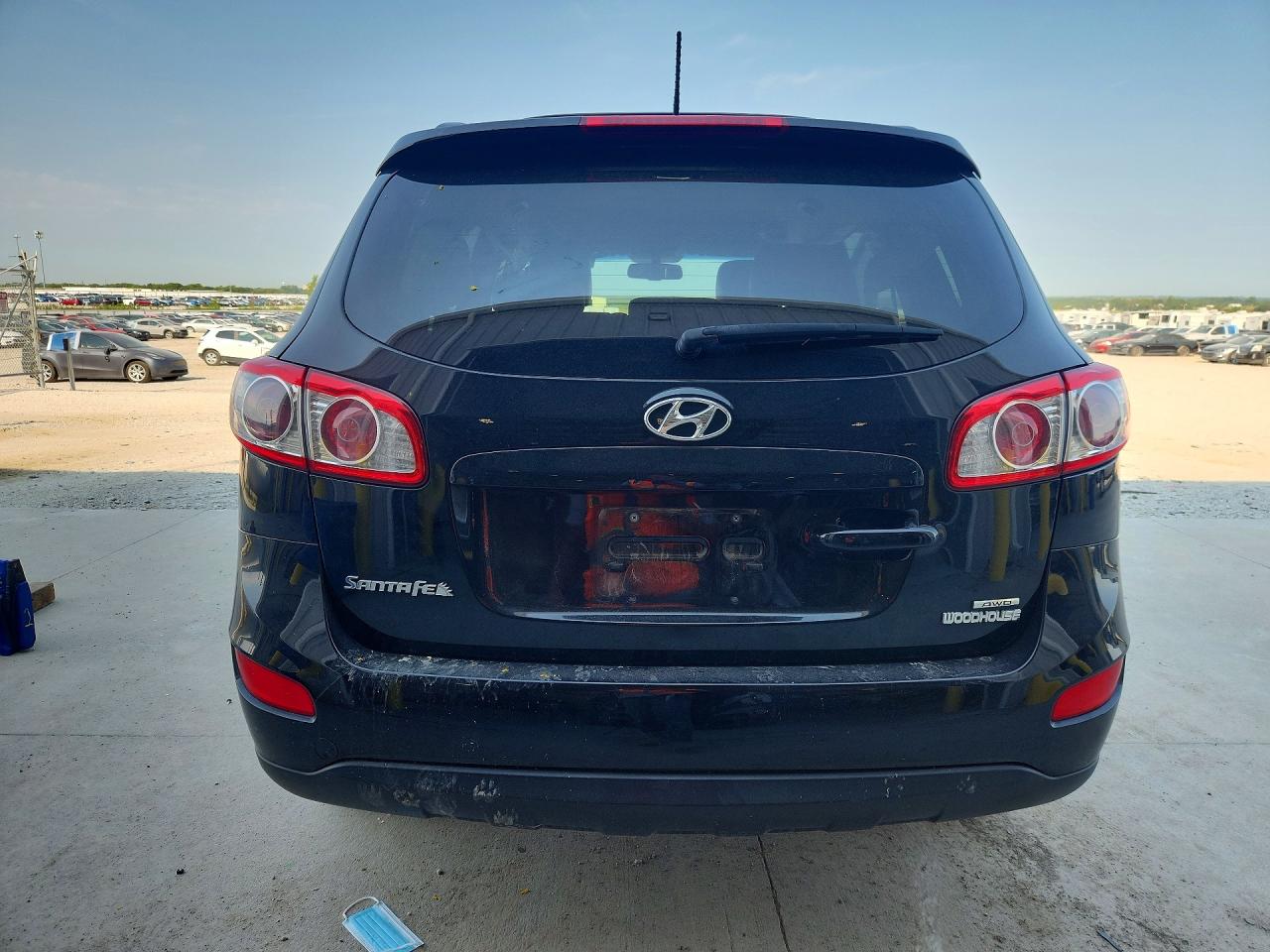 2012 Hyundai Santa Fe Se Black vin: 5XYZHDAG8CG099460