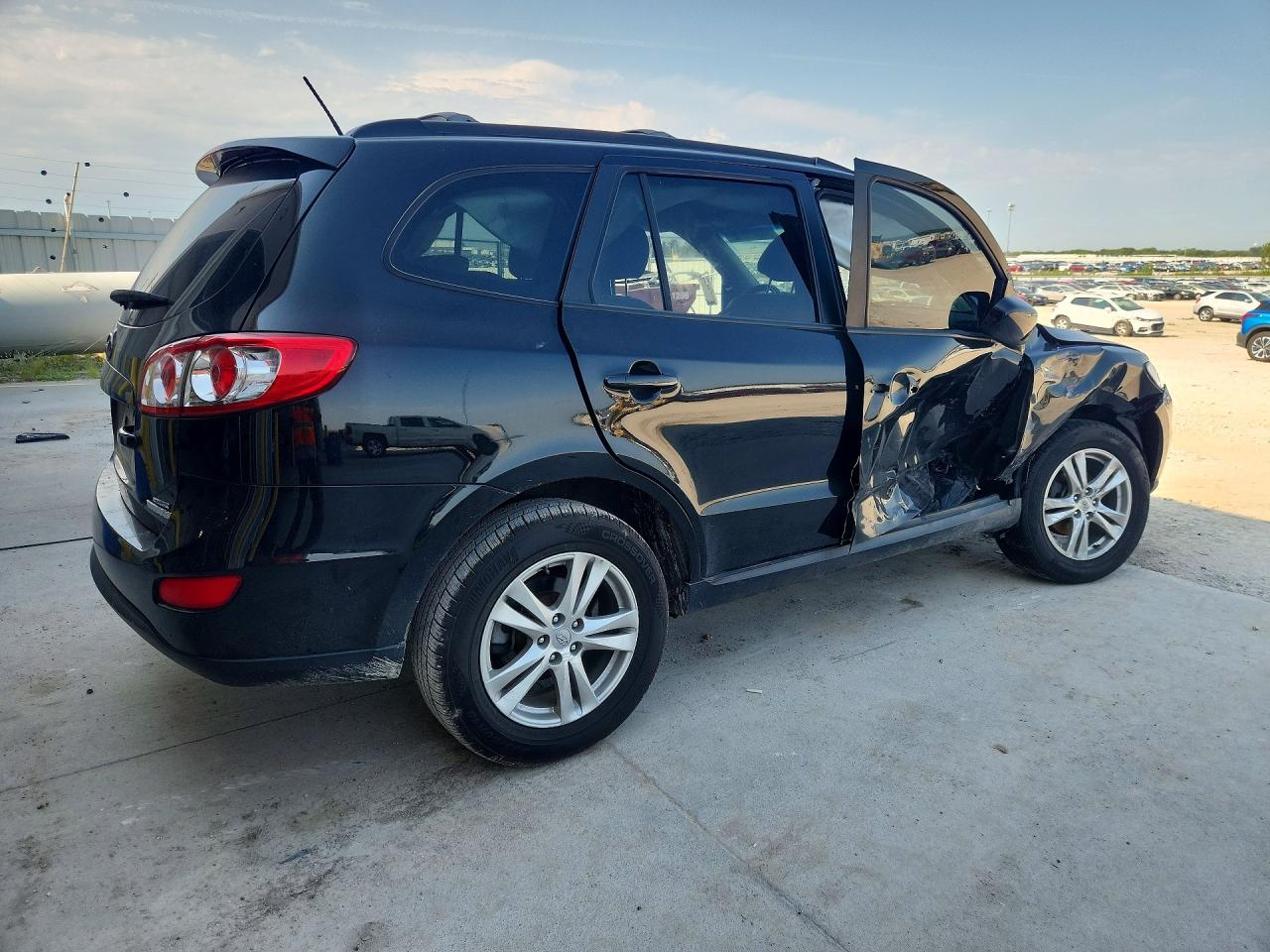 2012 Hyundai Santa Fe Se Black vin: 5XYZHDAG8CG099460