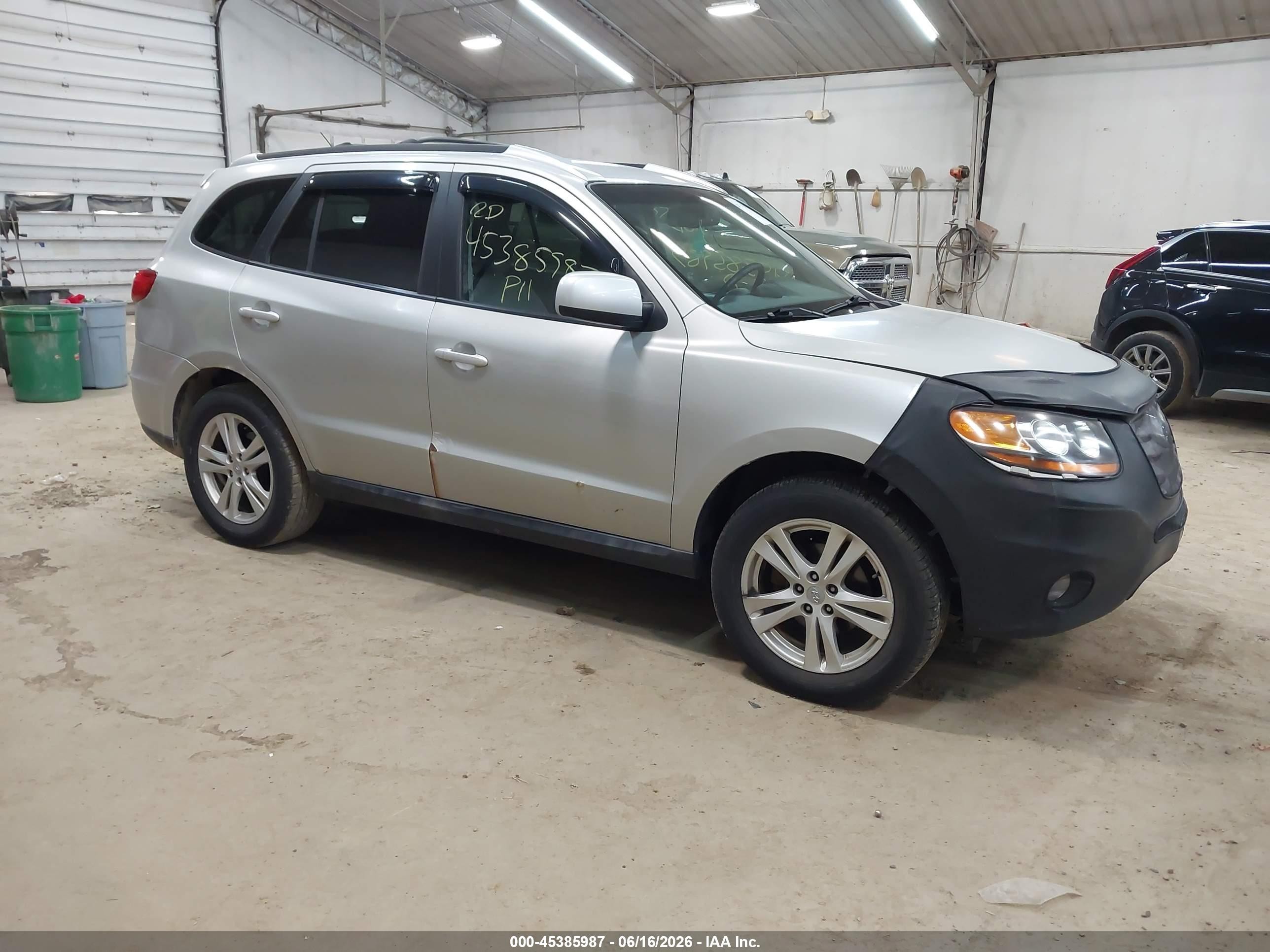 2011 Hyundai Santa Fe Se Silver vin: 5XYZHDAG9BG064456