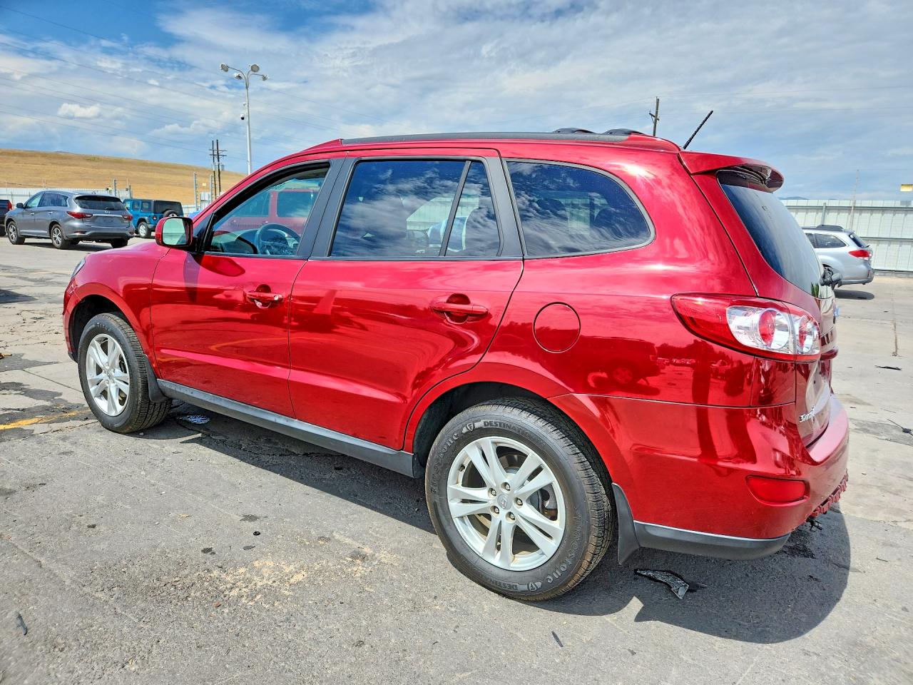 2012 Hyundai Santa Fe Se Red vin: 5XYZHDAG9CG118890