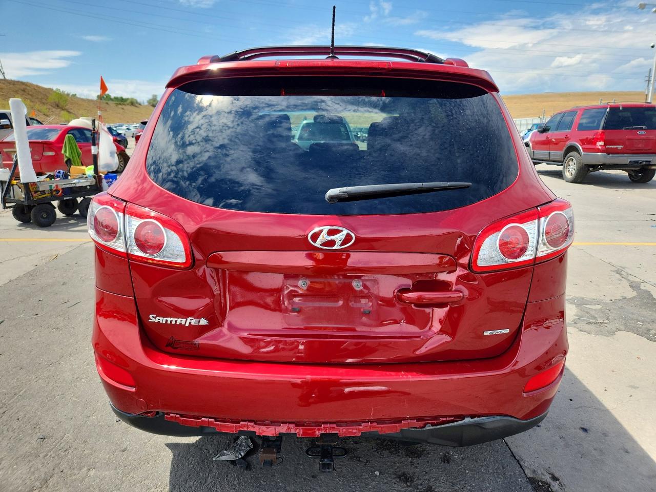 2012 Hyundai Santa Fe Se Red vin: 5XYZHDAG9CG118890