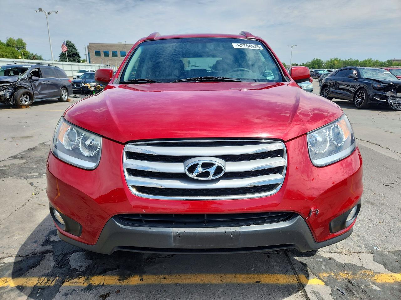 2012 Hyundai Santa Fe Se Red vin: 5XYZHDAG9CG118890