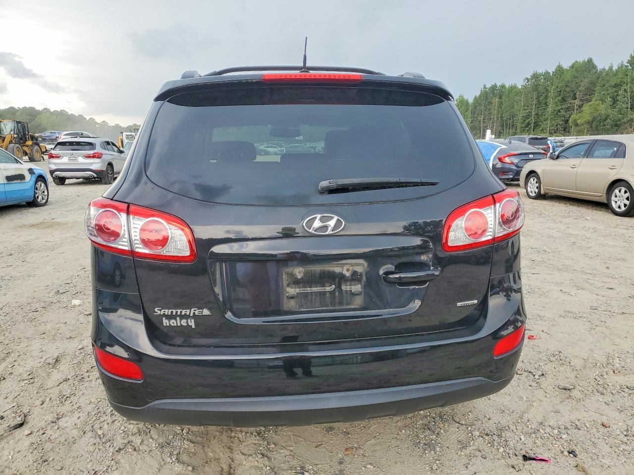 2012 Hyundai Santa Fe Se Черный vin: 5XYZHDAGXCG103878