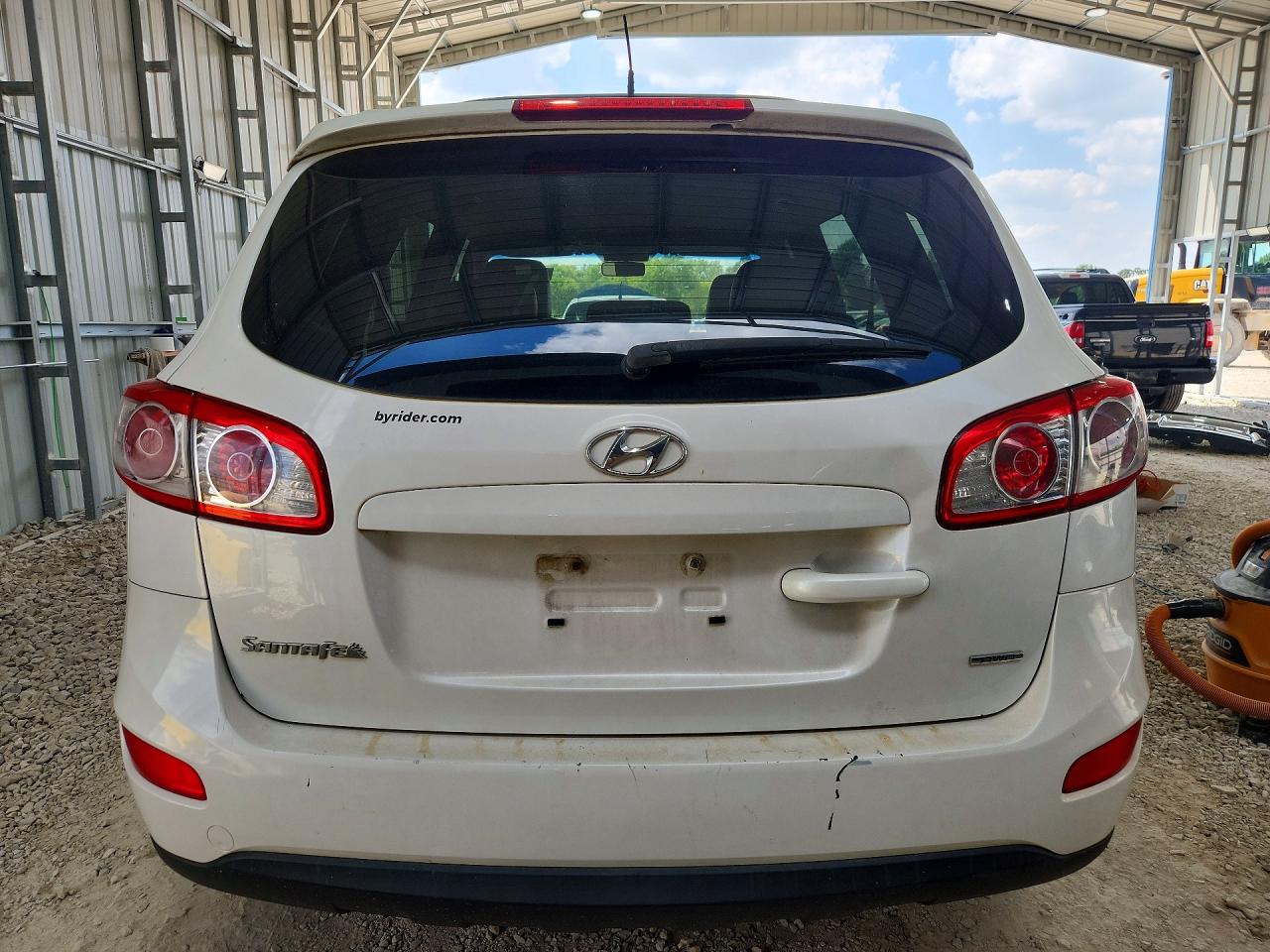 2012 Hyundai Santa Fe Se White vin: 5XYZHDAGXCG105680
