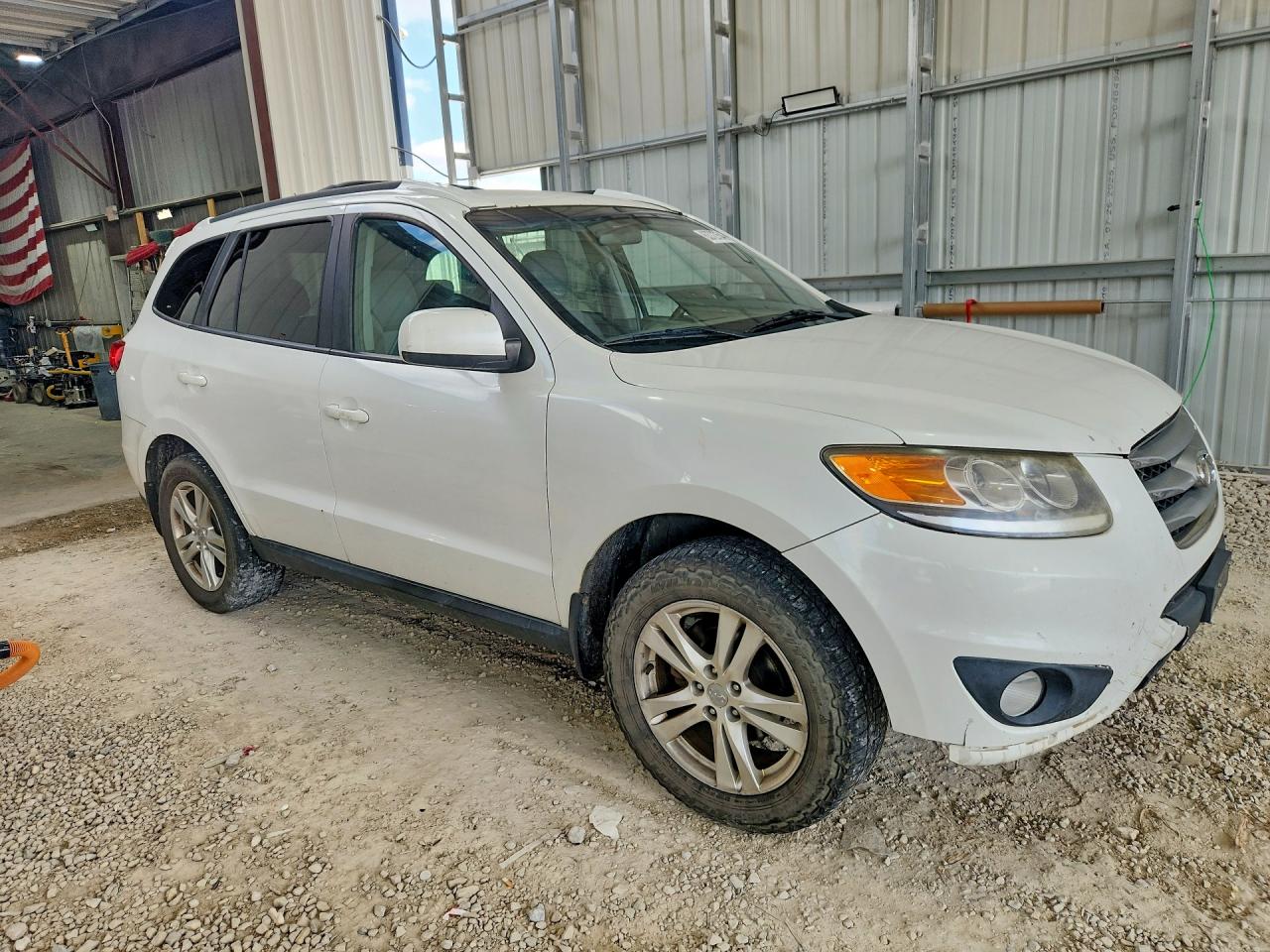 2012 Hyundai Santa Fe Se White vin: 5XYZHDAGXCG105680
