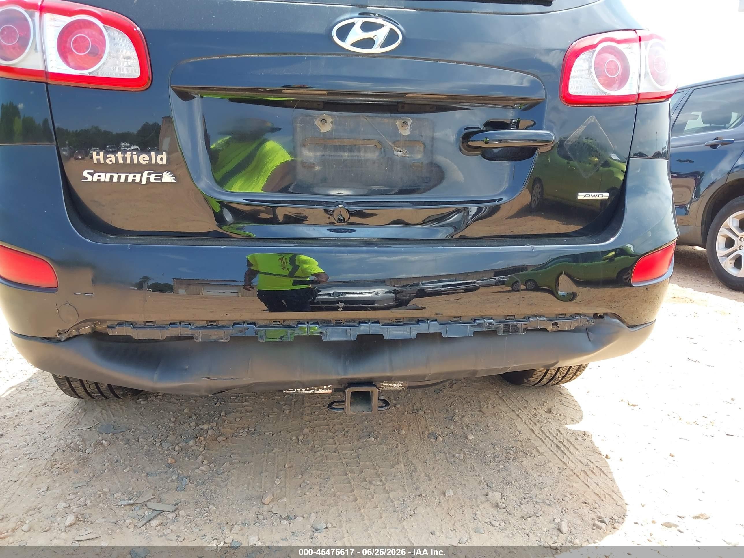 2012 Hyundai Santa Fe Se Black vin: 5XYZHDAGXCG125461
