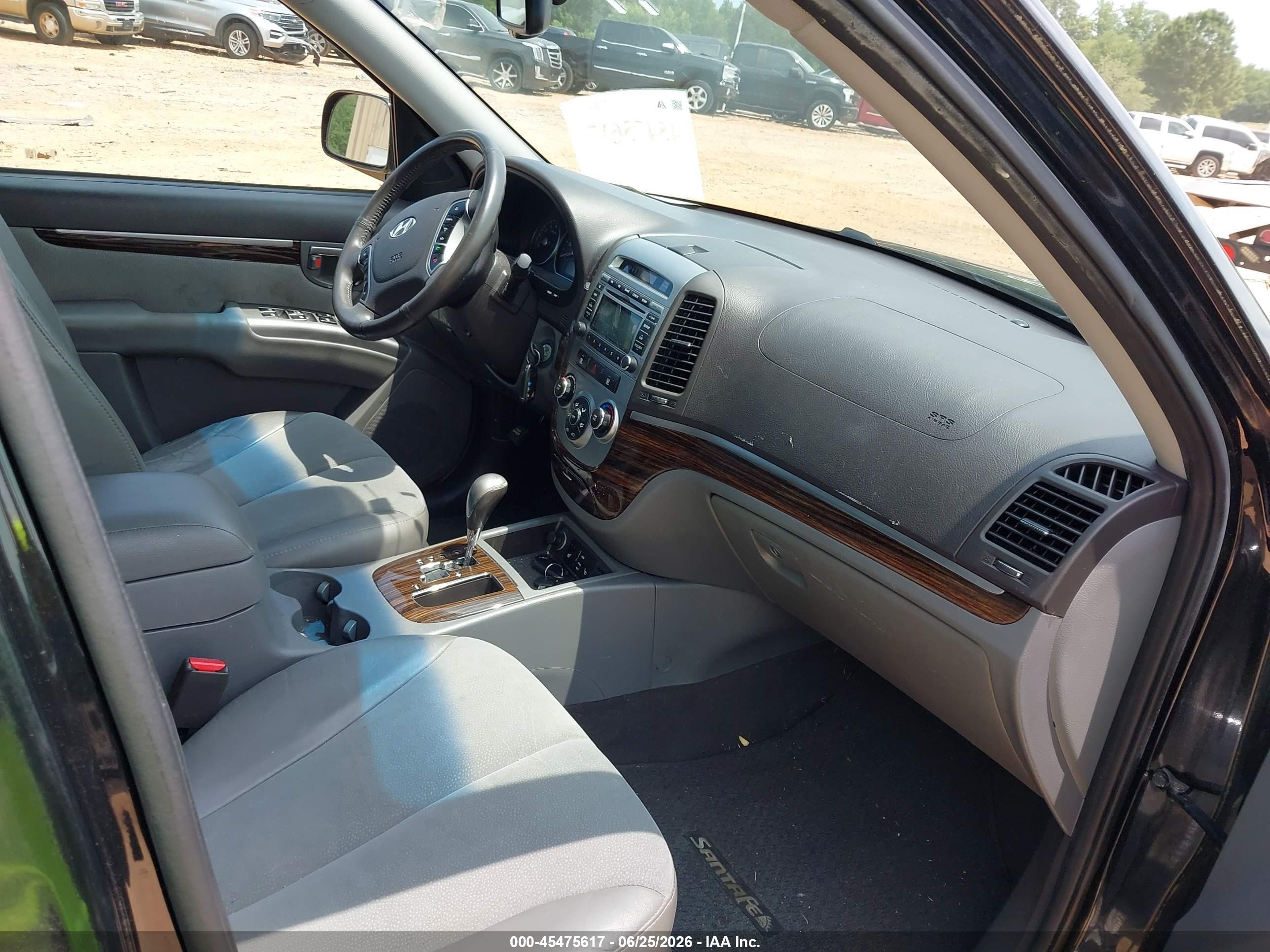 2012 Hyundai Santa Fe Se Black vin: 5XYZHDAGXCG125461