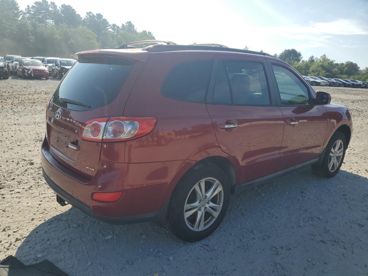 2012 Hyundai Santa Fe Limited Red vin: 5XYZK3AB0CG168822