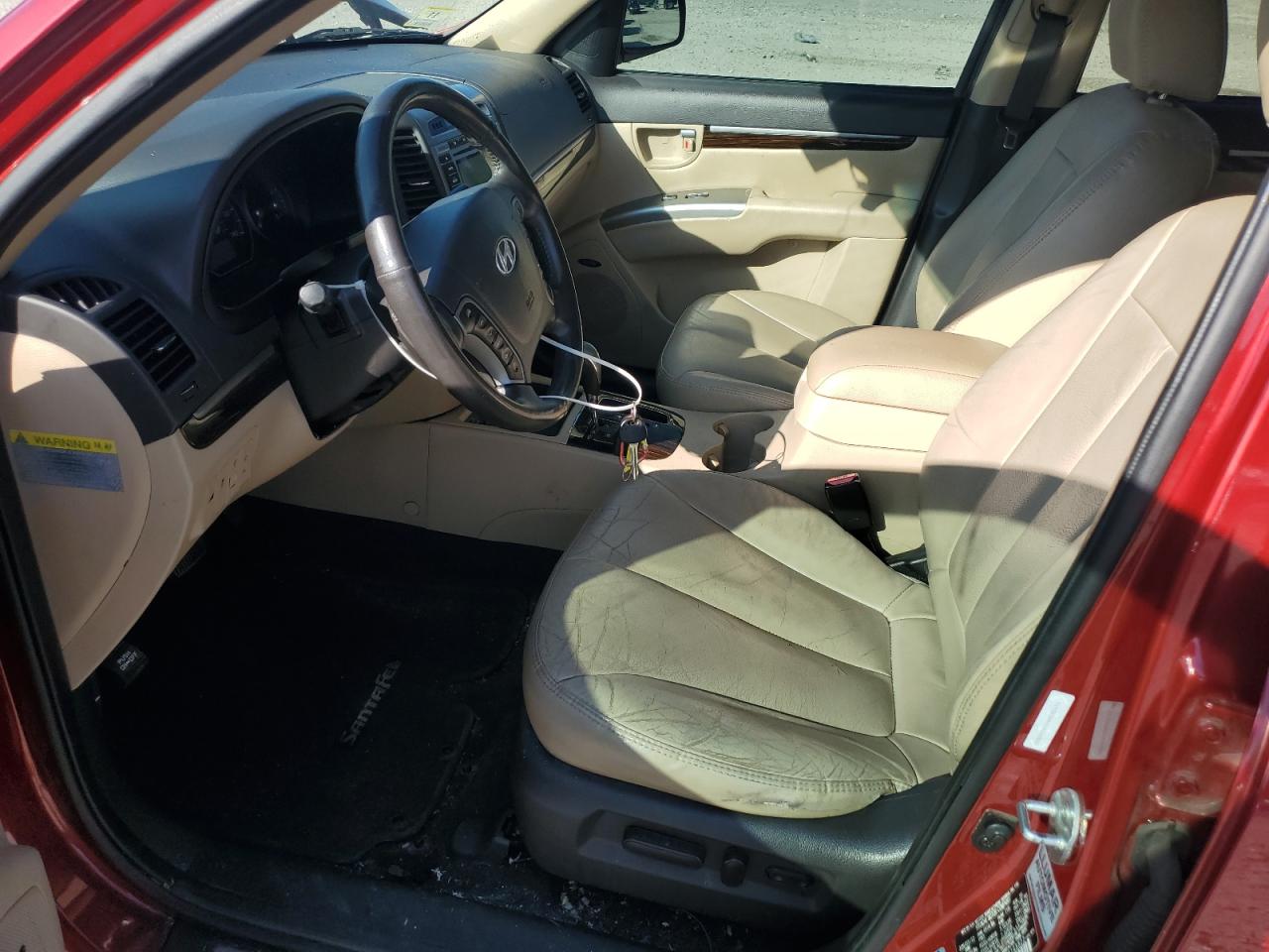2012 Hyundai Santa Fe Limited Red vin: 5XYZK3AB0CG168822