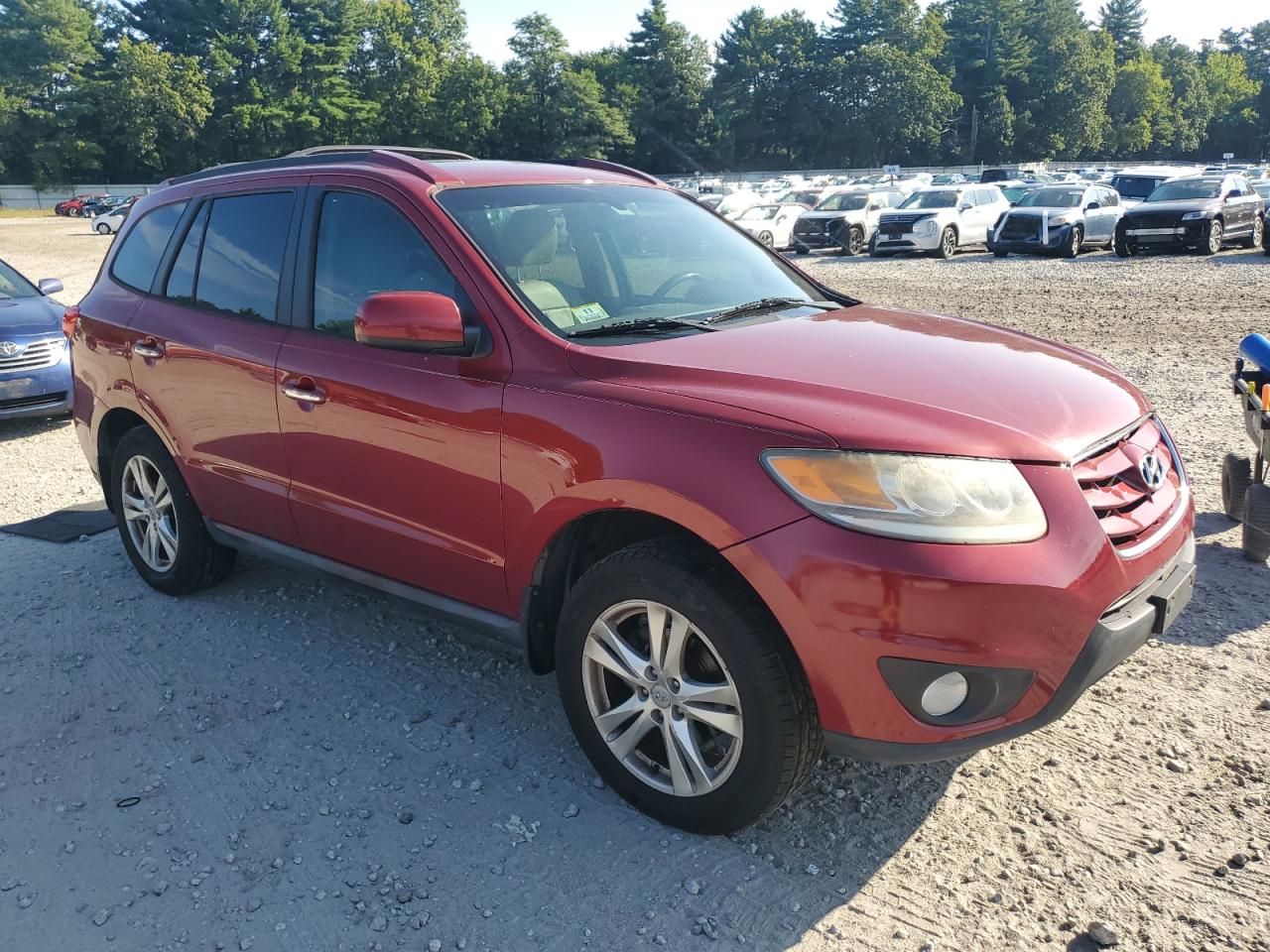 2012 Hyundai Santa Fe Limited Red vin: 5XYZK3AB0CG168822