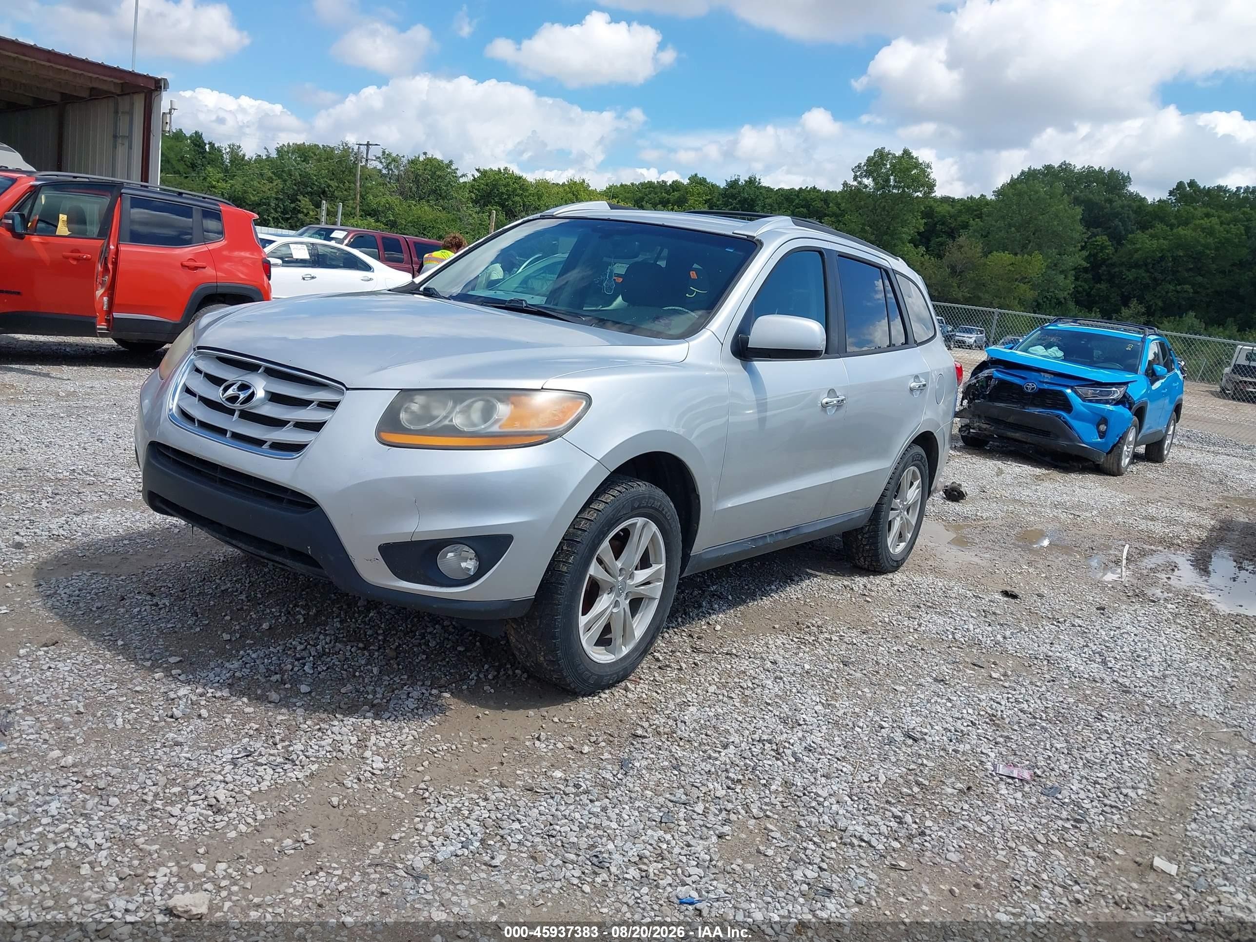 2011 Hyundai Santa Fe Limited Silver vin: 5XYZK3AB1BG076262