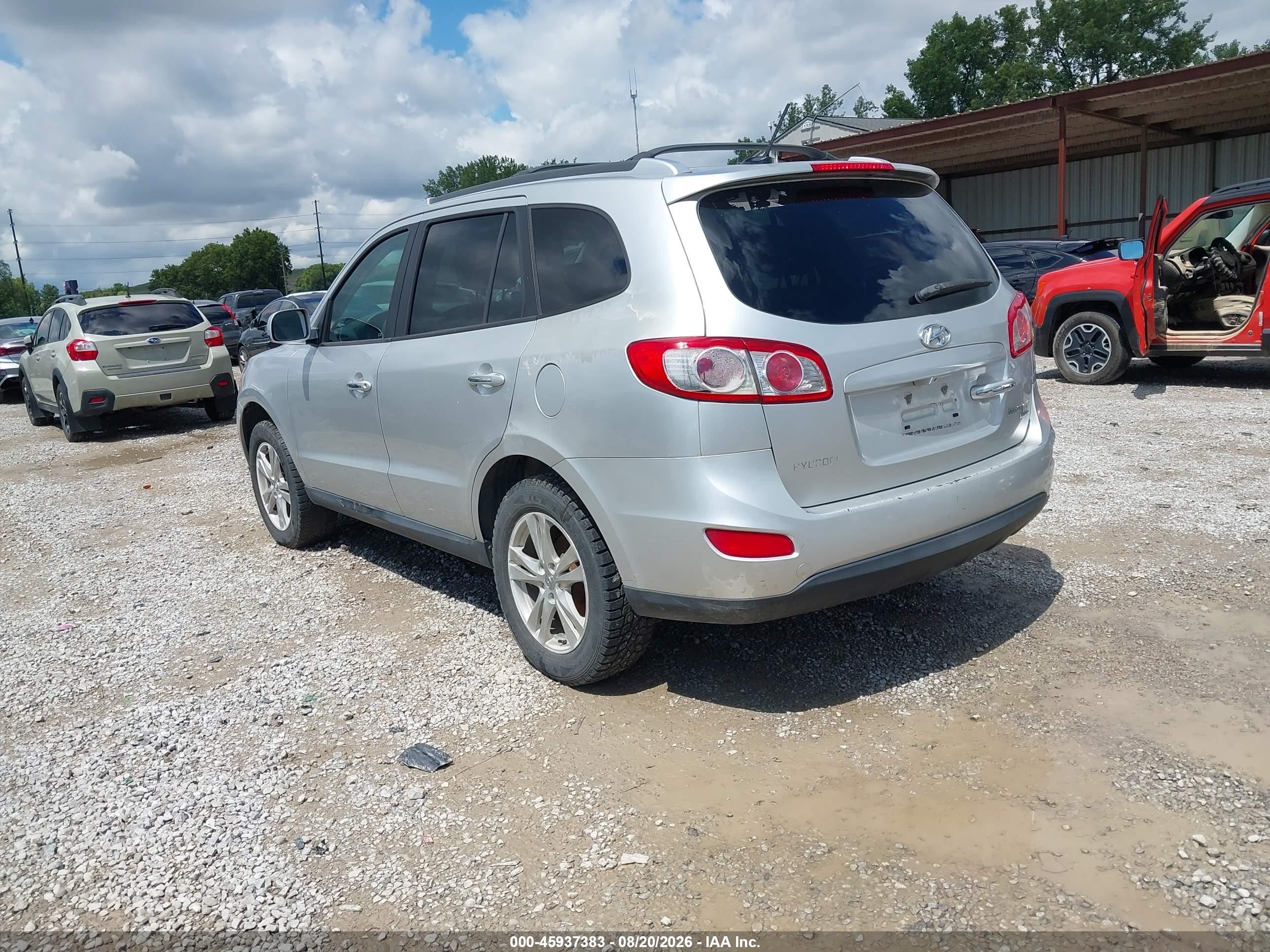 2011 Hyundai Santa Fe Limited Silver vin: 5XYZK3AB1BG076262
