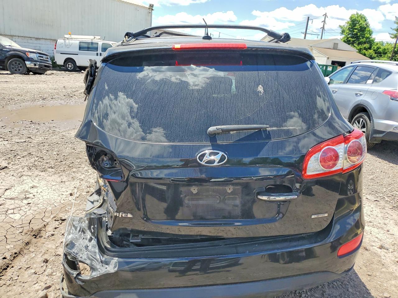 2012 Hyundai Santa Fe Limited Black vin: 5XYZK3AB1CG095718