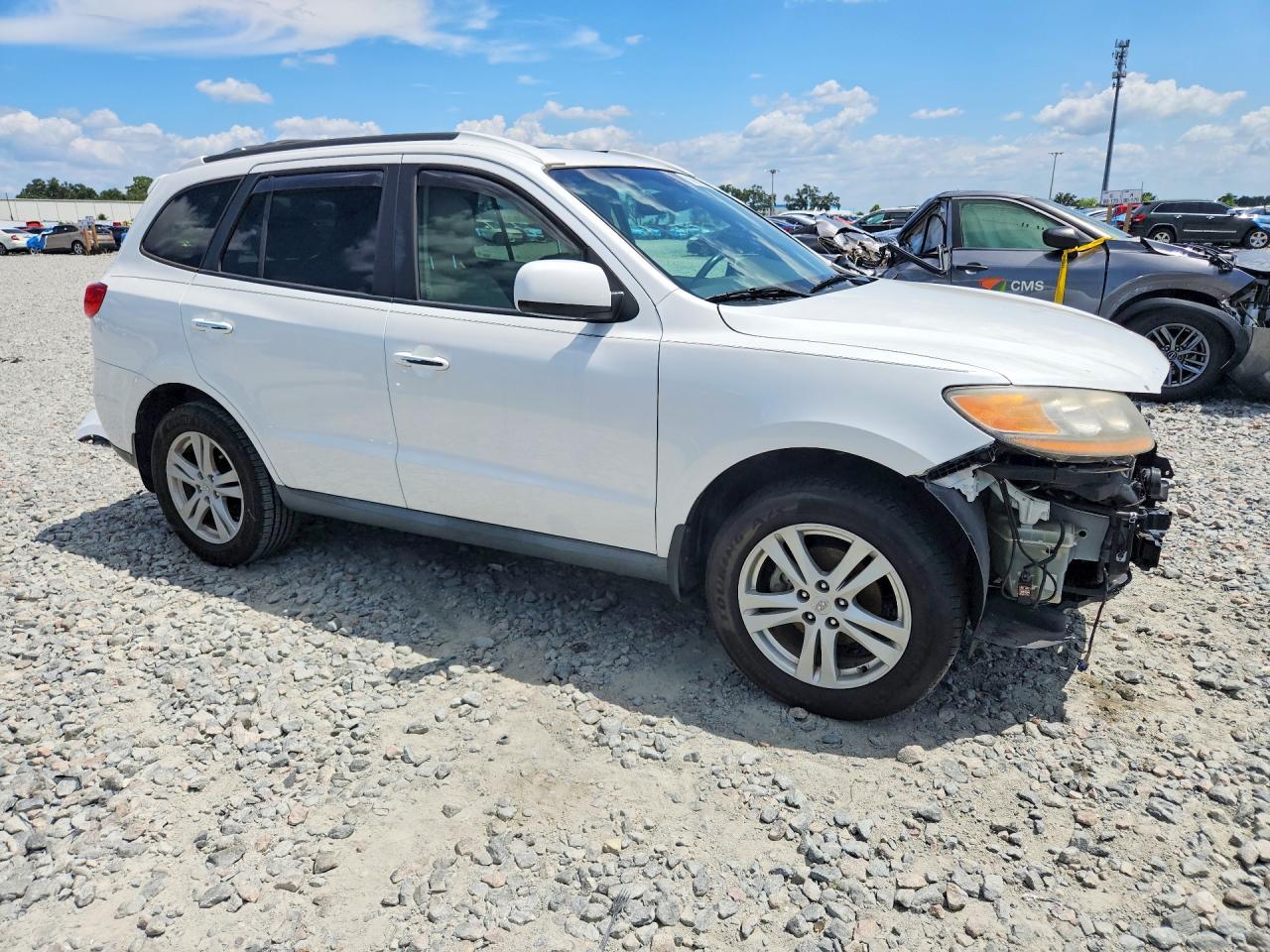 2011 Hyundai Santa Fe Limited White vin: 5XYZK3AB2BG043903