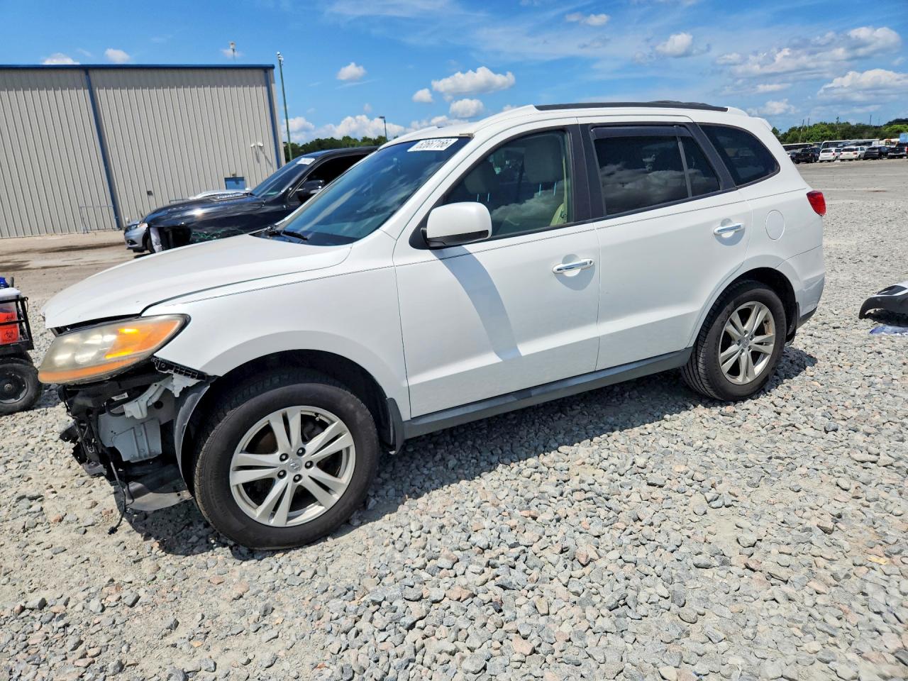 2011 Hyundai Santa Fe Limited White vin: 5XYZK3AB2BG043903