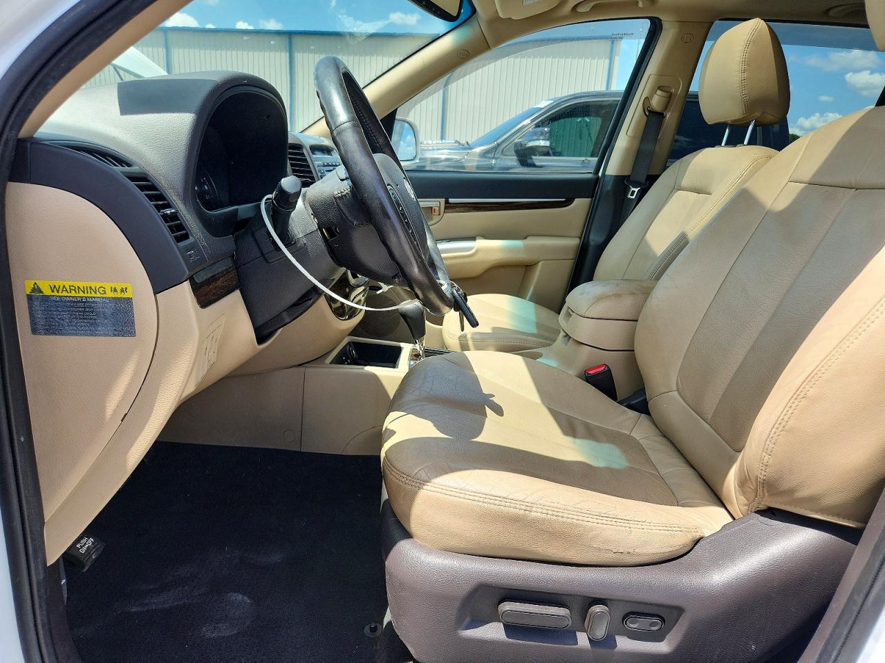 2011 Hyundai Santa Fe Limited White vin: 5XYZK3AB2BG043903