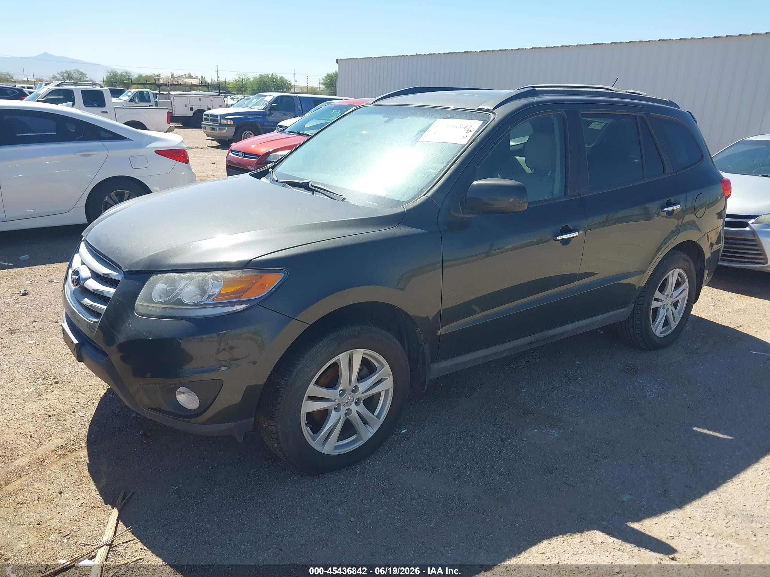 2012 Hyundai Santa Fe Limited Pewter vin: 5XYZK3AB2CG150807