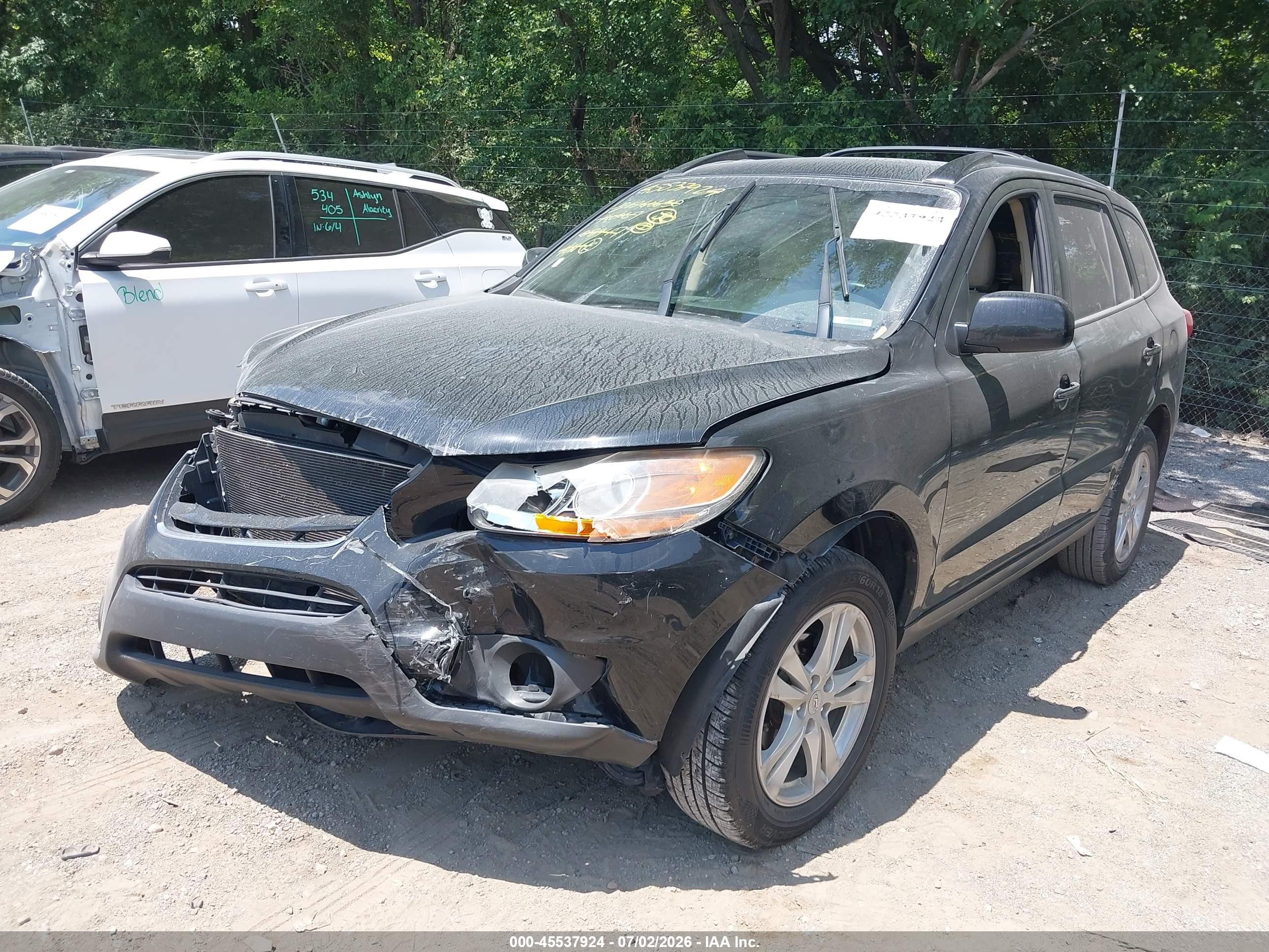 2011 Hyundai Santa Fe Limited Black vin: 5XYZK3AB3BG089479