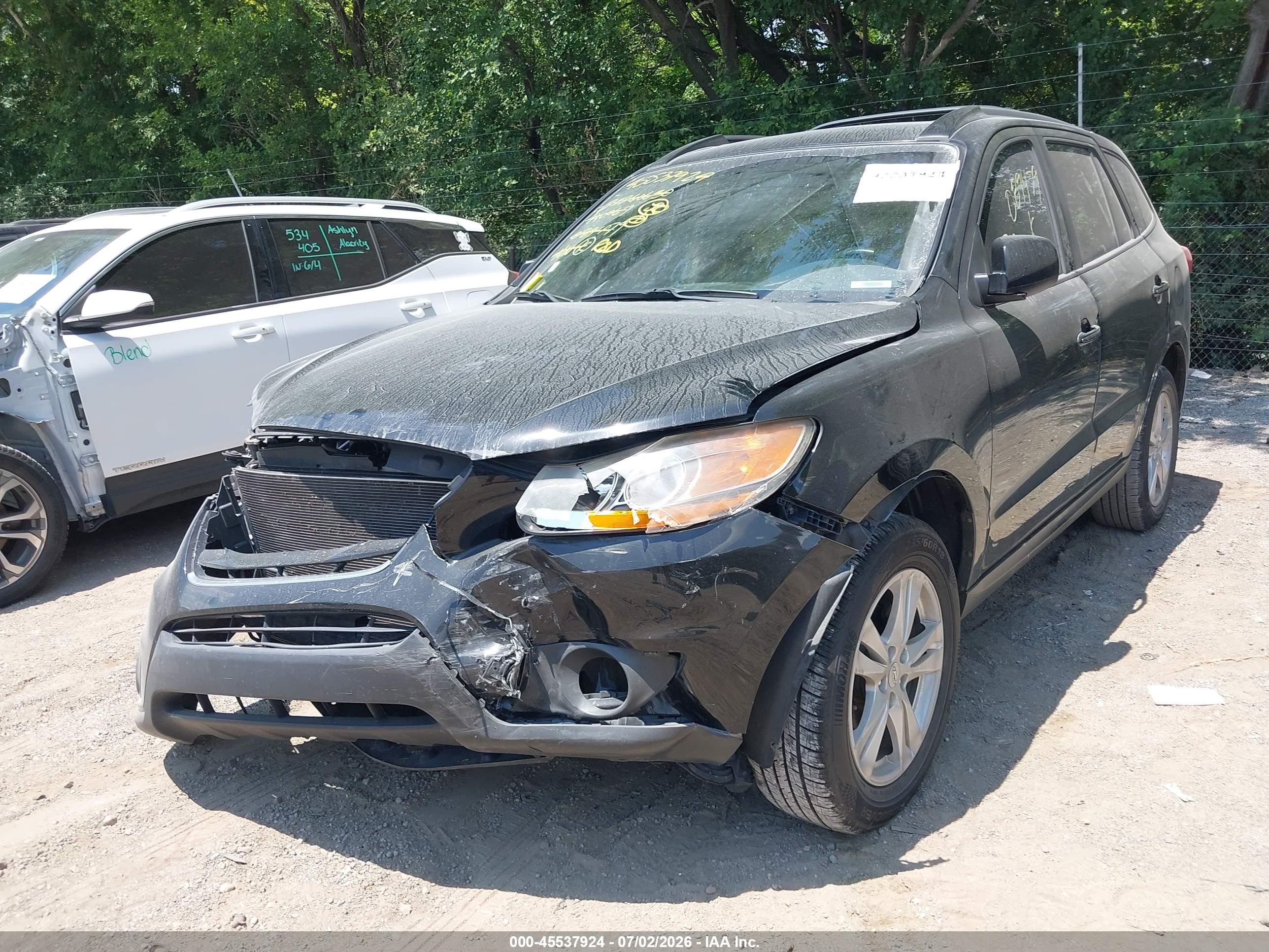 2011 Hyundai Santa Fe Limited Black vin: 5XYZK3AB3BG089479
