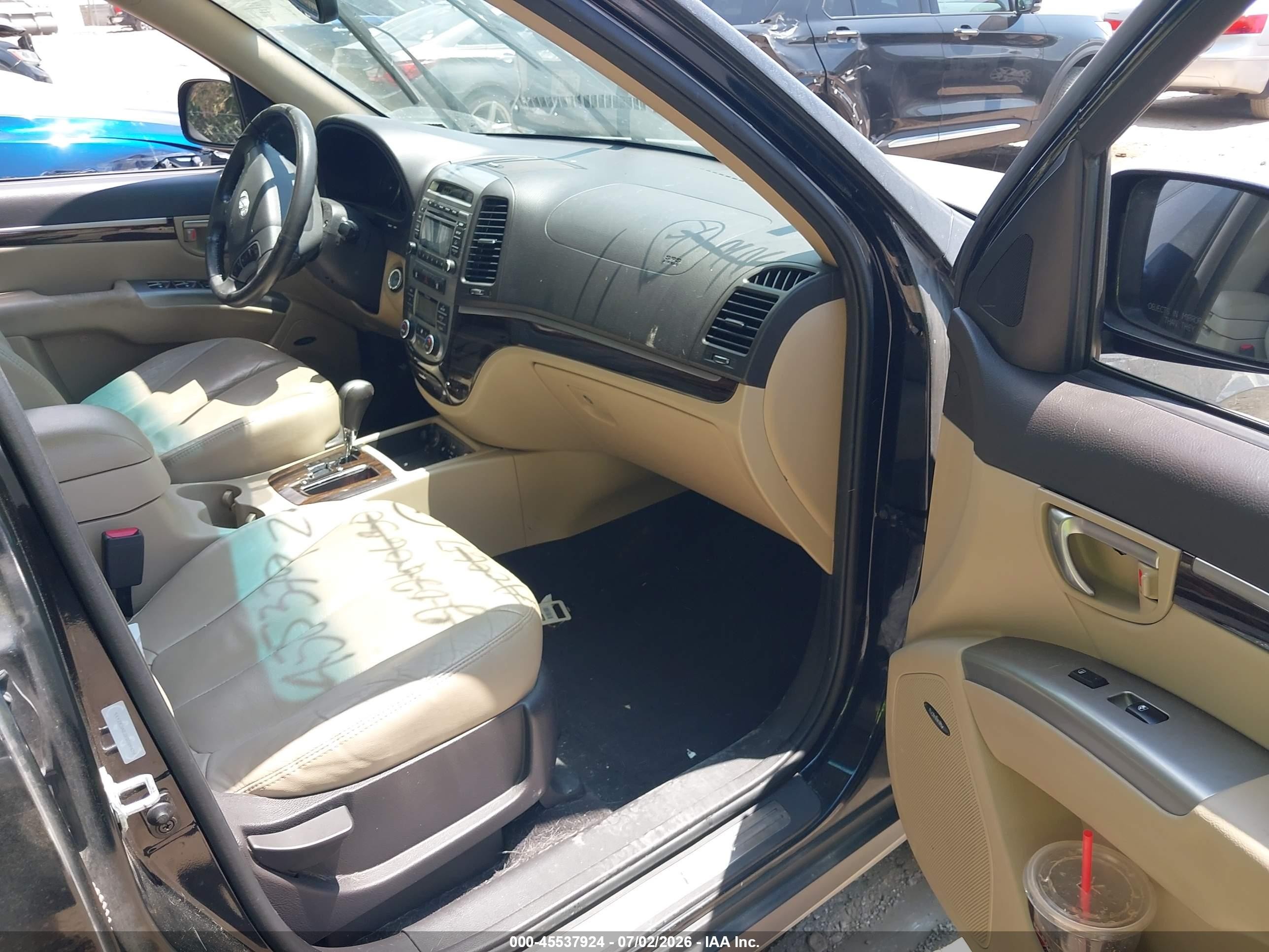 2011 Hyundai Santa Fe Limited Black vin: 5XYZK3AB3BG089479