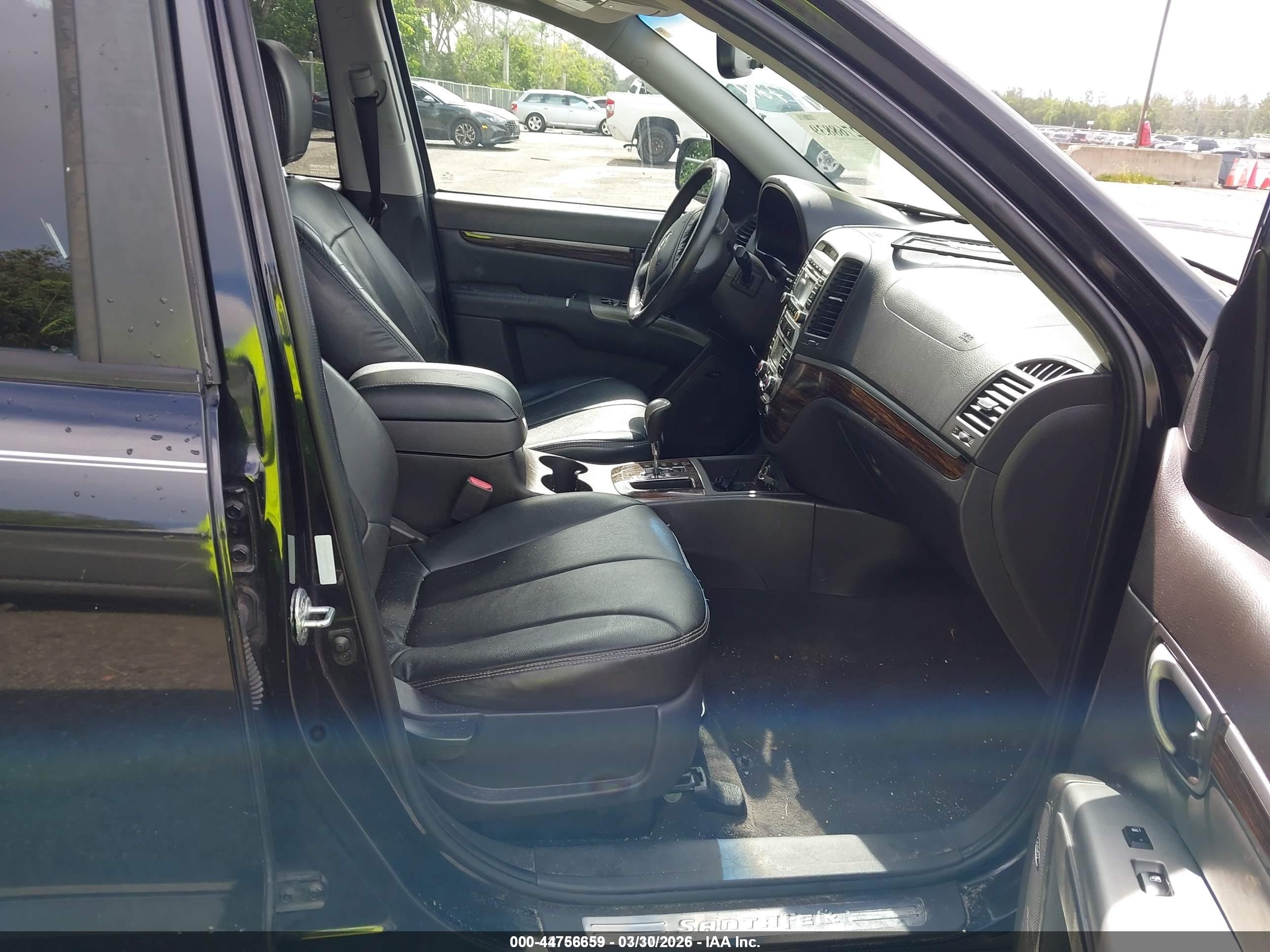 2012 Hyundai Santa Fe Limited Black vin: 5XYZK3AB3CG137211