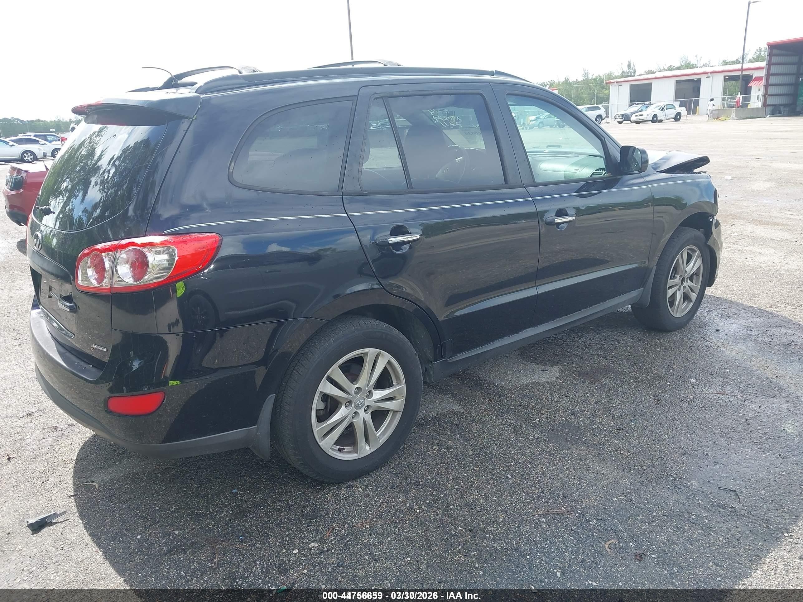 2012 Hyundai Santa Fe Limited Black vin: 5XYZK3AB3CG137211