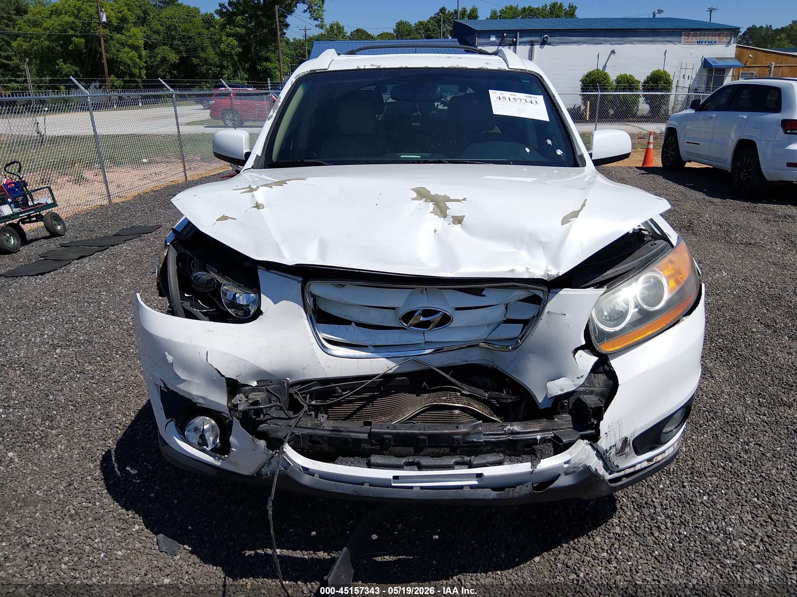 2011 Hyundai Santa Fe Limited White vin: 5XYZK3AB4BG047404