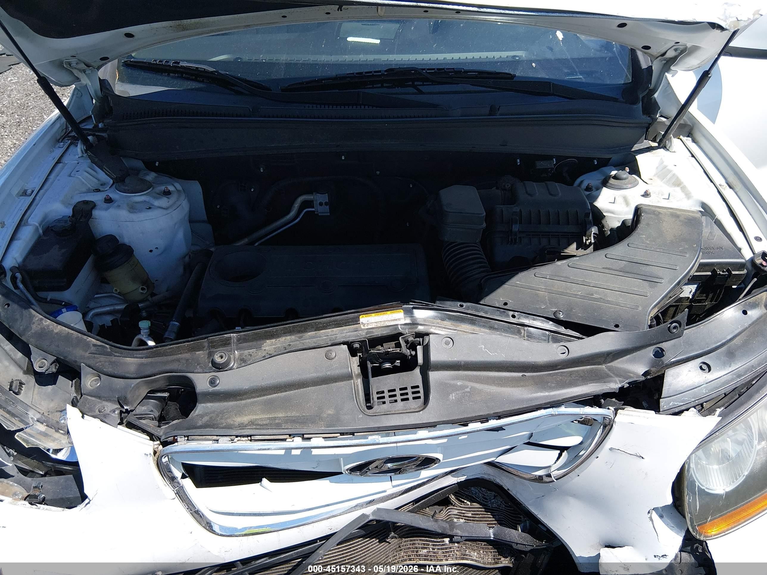 2011 Hyundai Santa Fe Limited White vin: 5XYZK3AB4BG047404