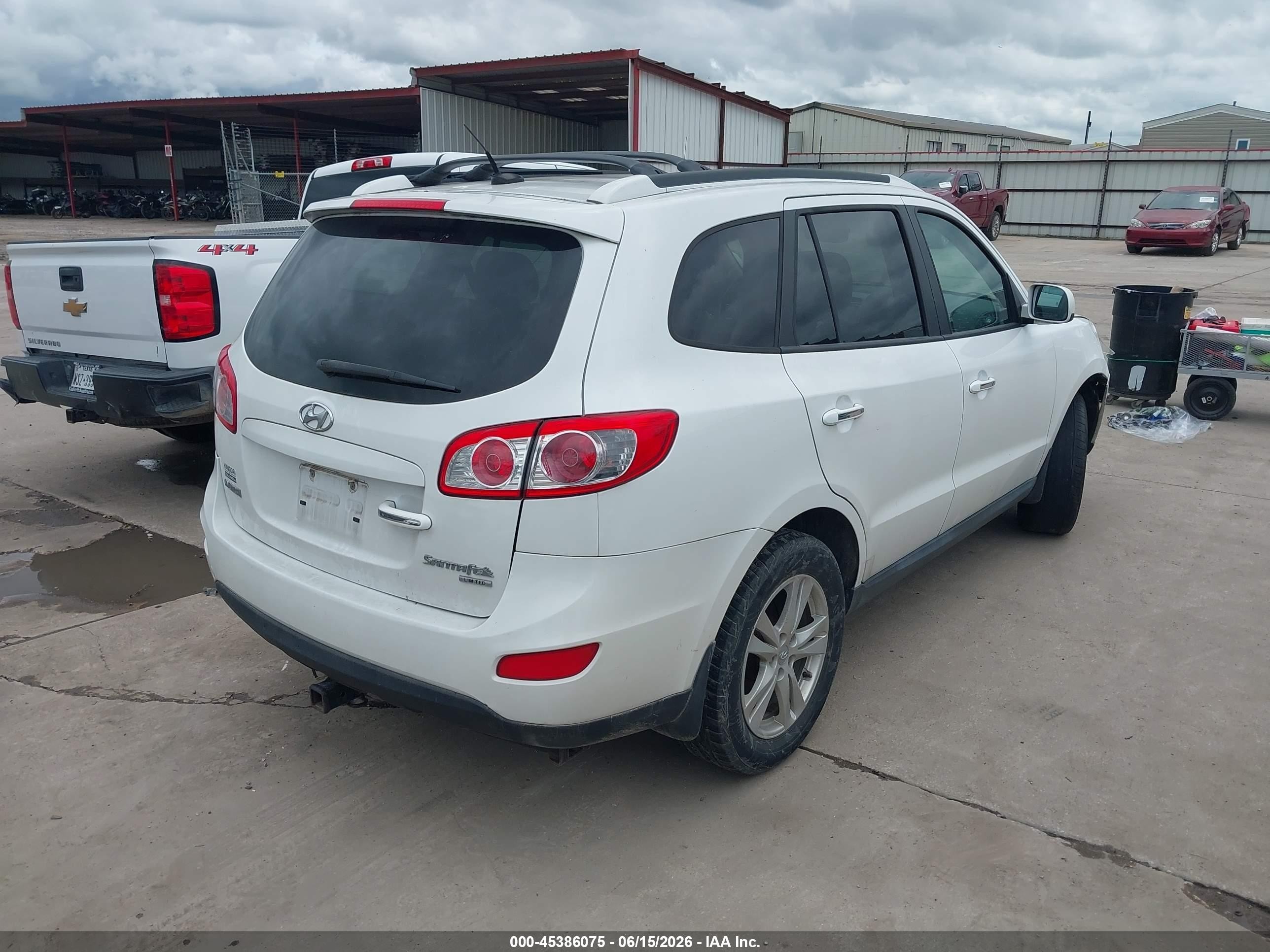 2011 Hyundai Santa Fe Limited White vin: 5XYZK3AB4BG048780