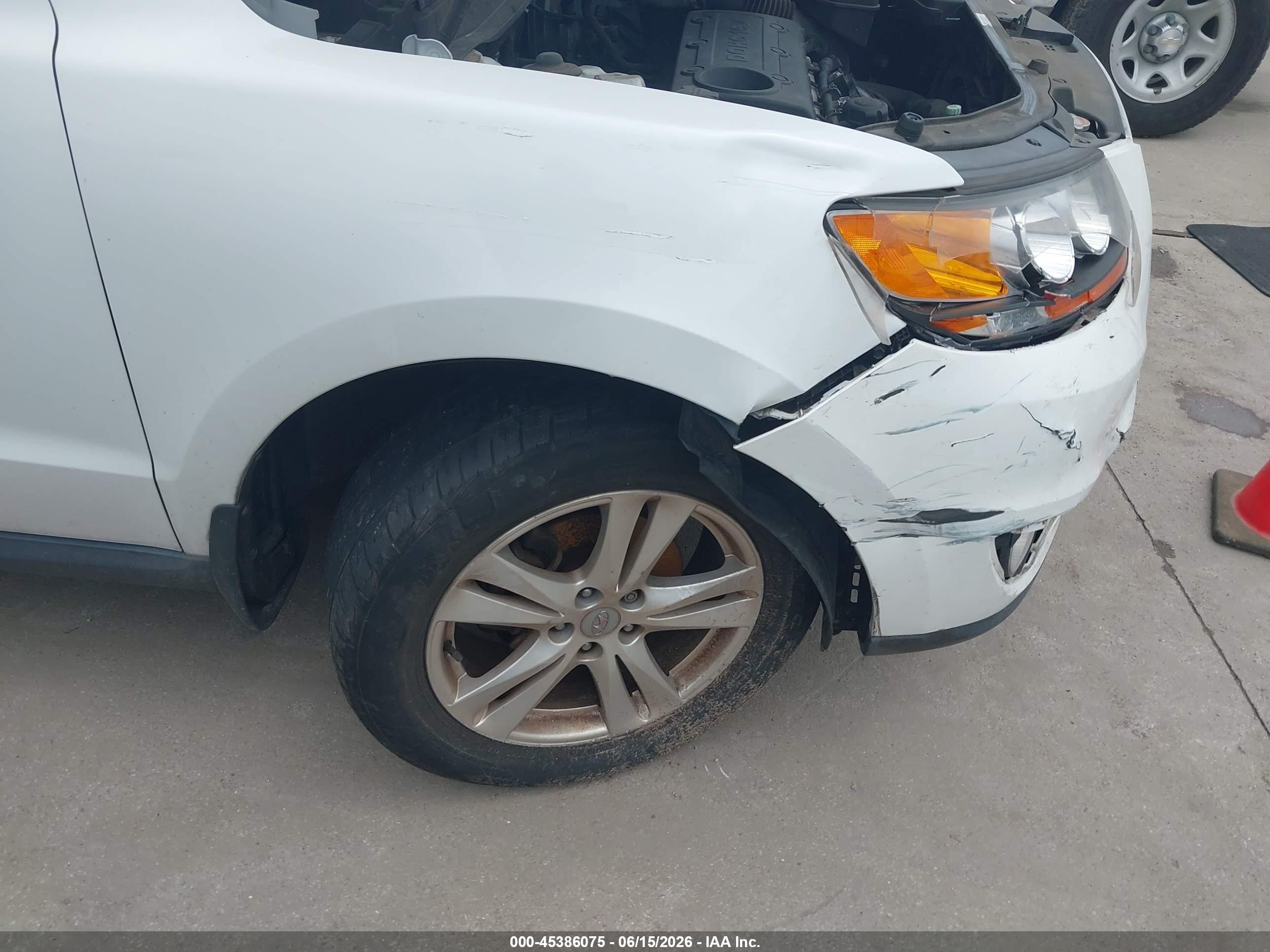 2011 Hyundai Santa Fe Limited White vin: 5XYZK3AB4BG048780