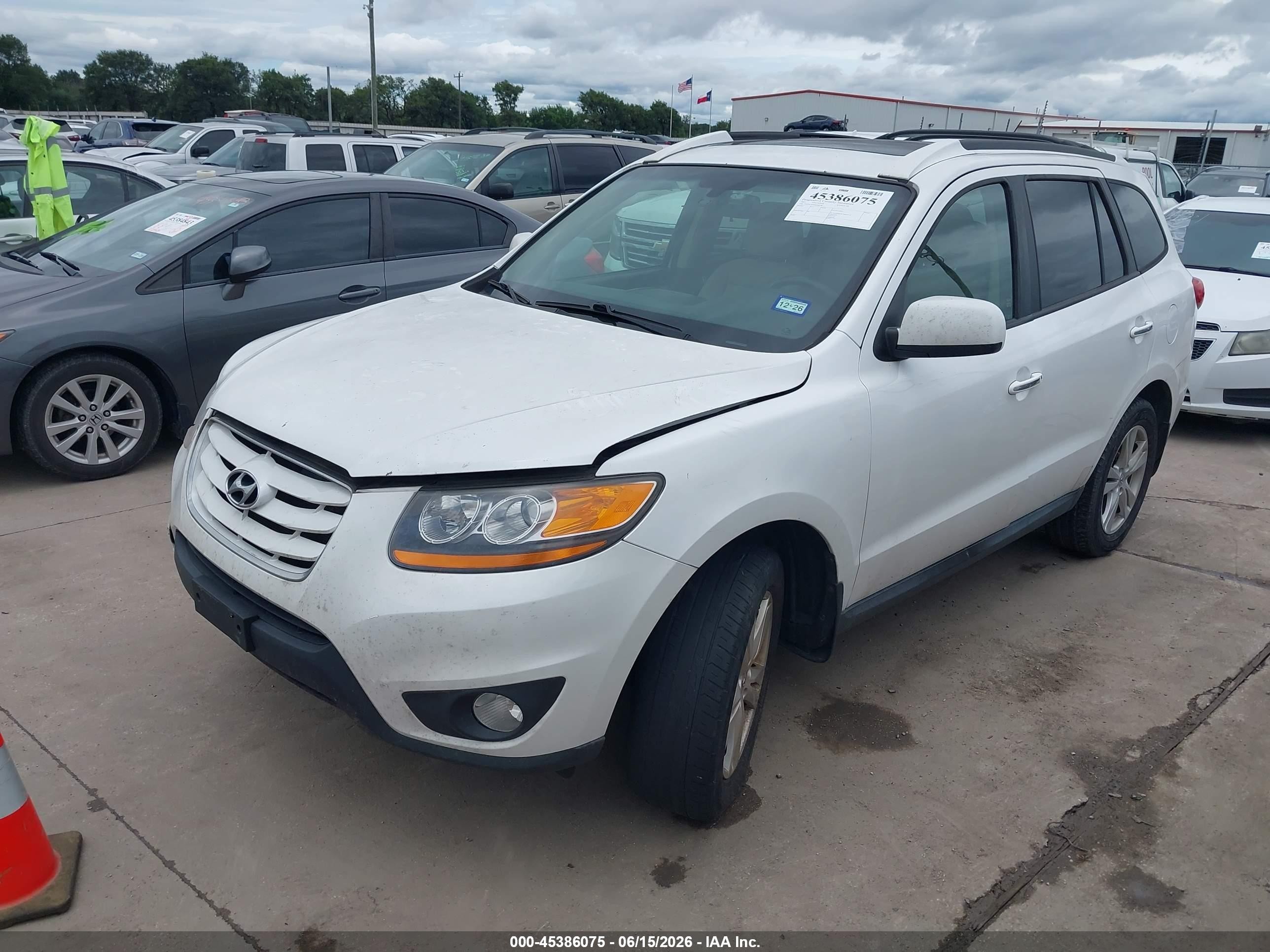 2011 Hyundai Santa Fe Limited White vin: 5XYZK3AB4BG048780