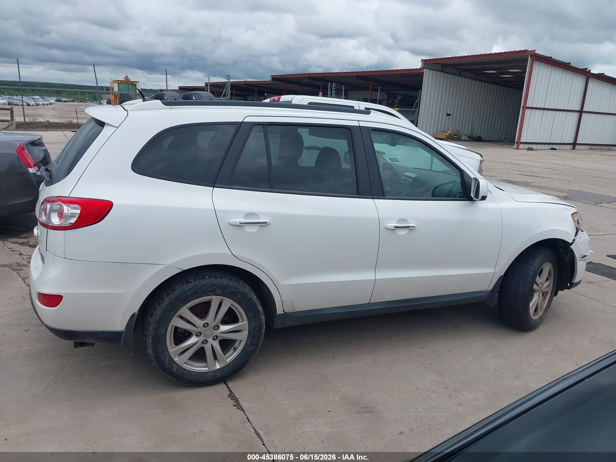 2011 Hyundai Santa Fe Limited White vin: 5XYZK3AB4BG048780