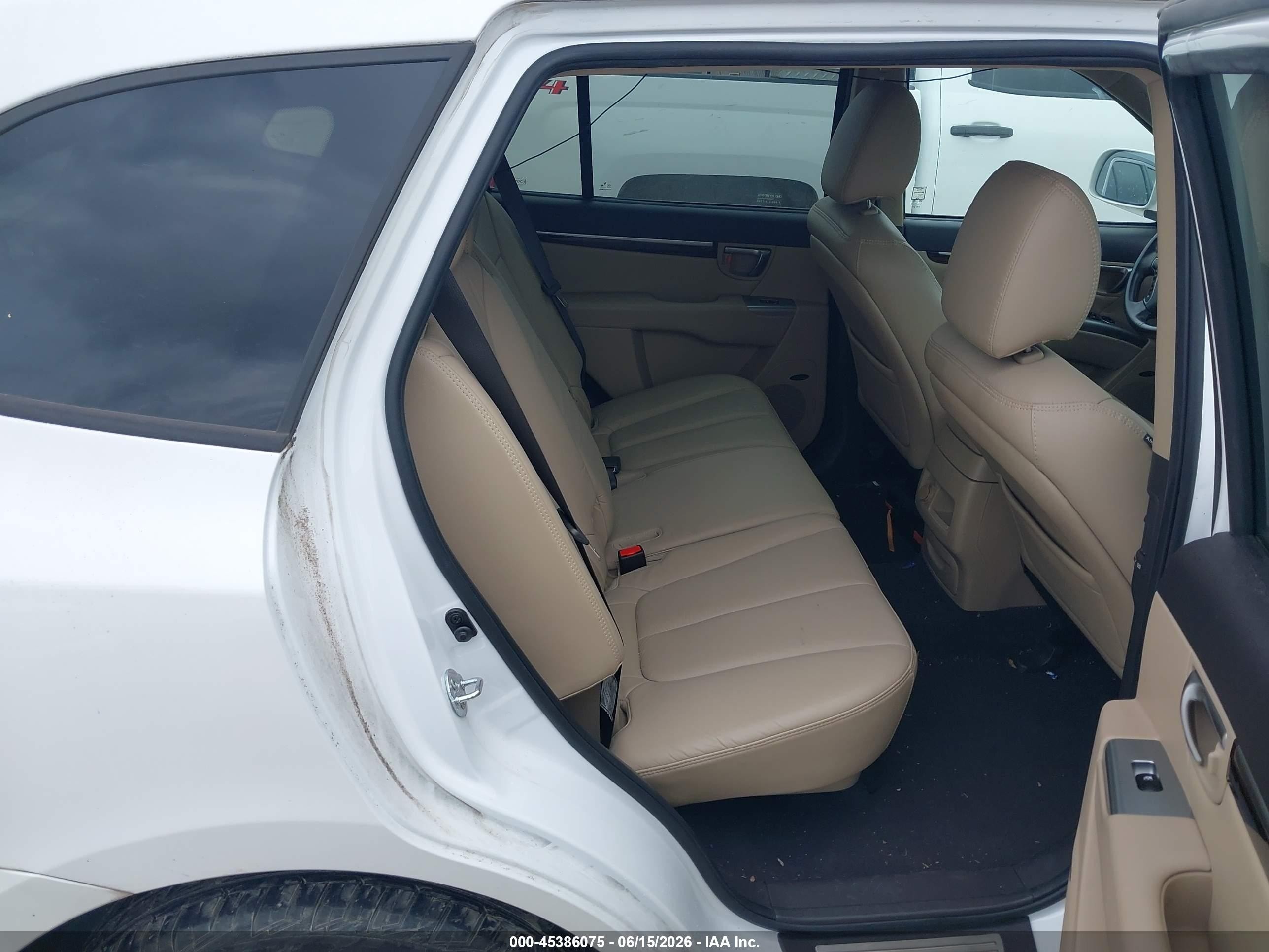 2011 Hyundai Santa Fe Limited White vin: 5XYZK3AB4BG048780