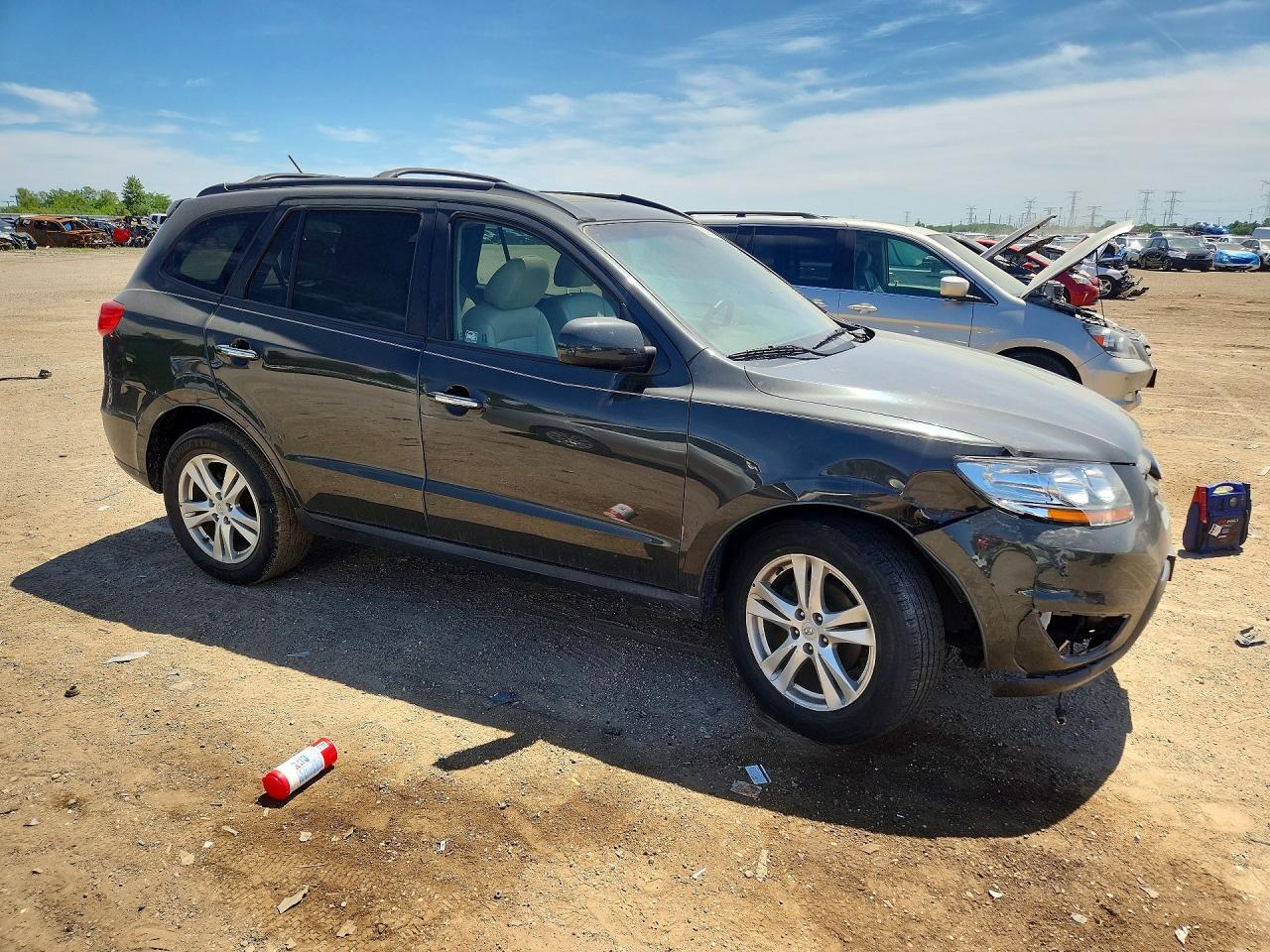 2011 Hyundai Santa Fe Limited Gray vin: 5XYZK3AB4BG090267