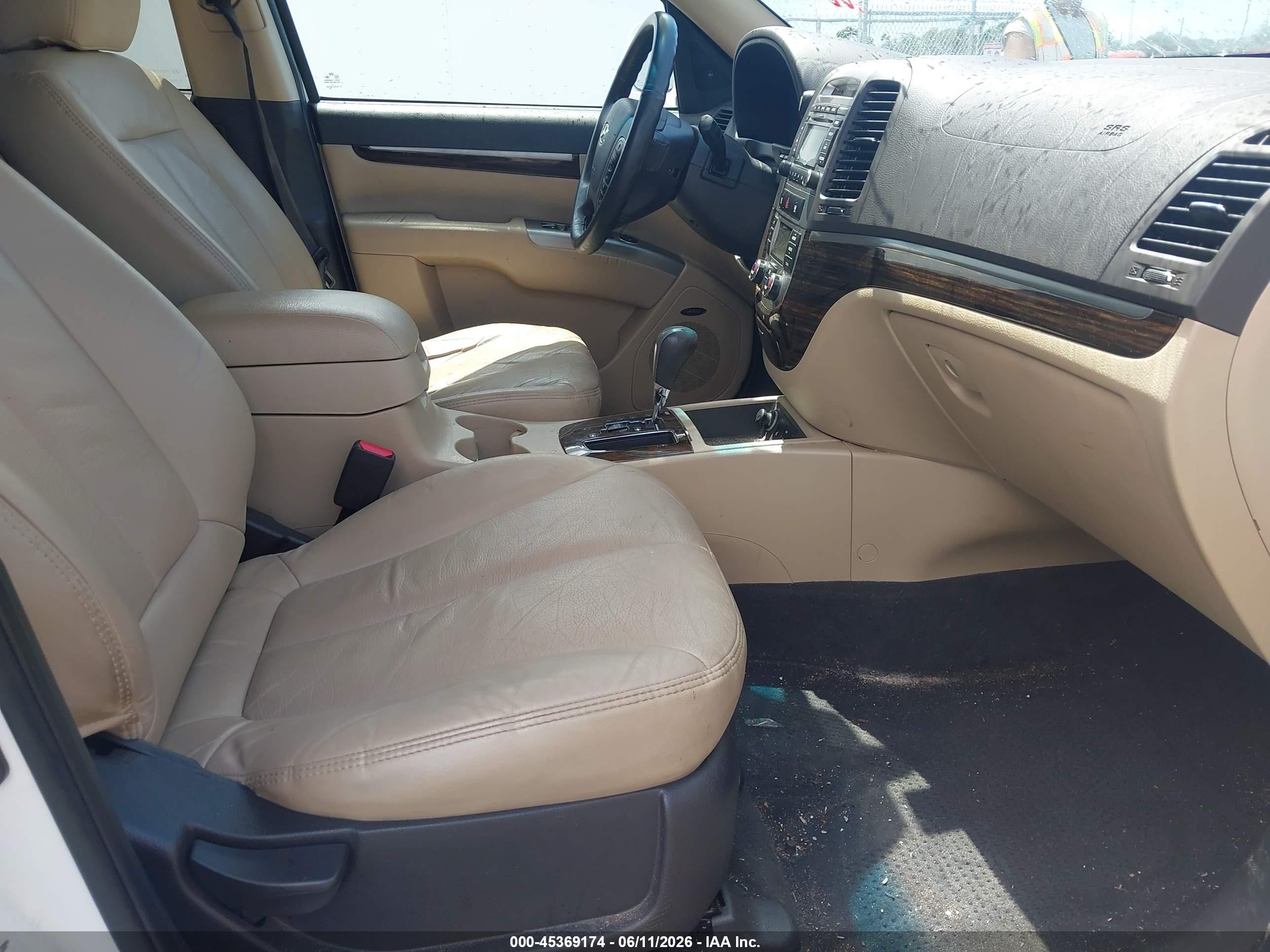 2011 Hyundai Santa Fe Limited White vin: 5XYZK3AB5BG043832