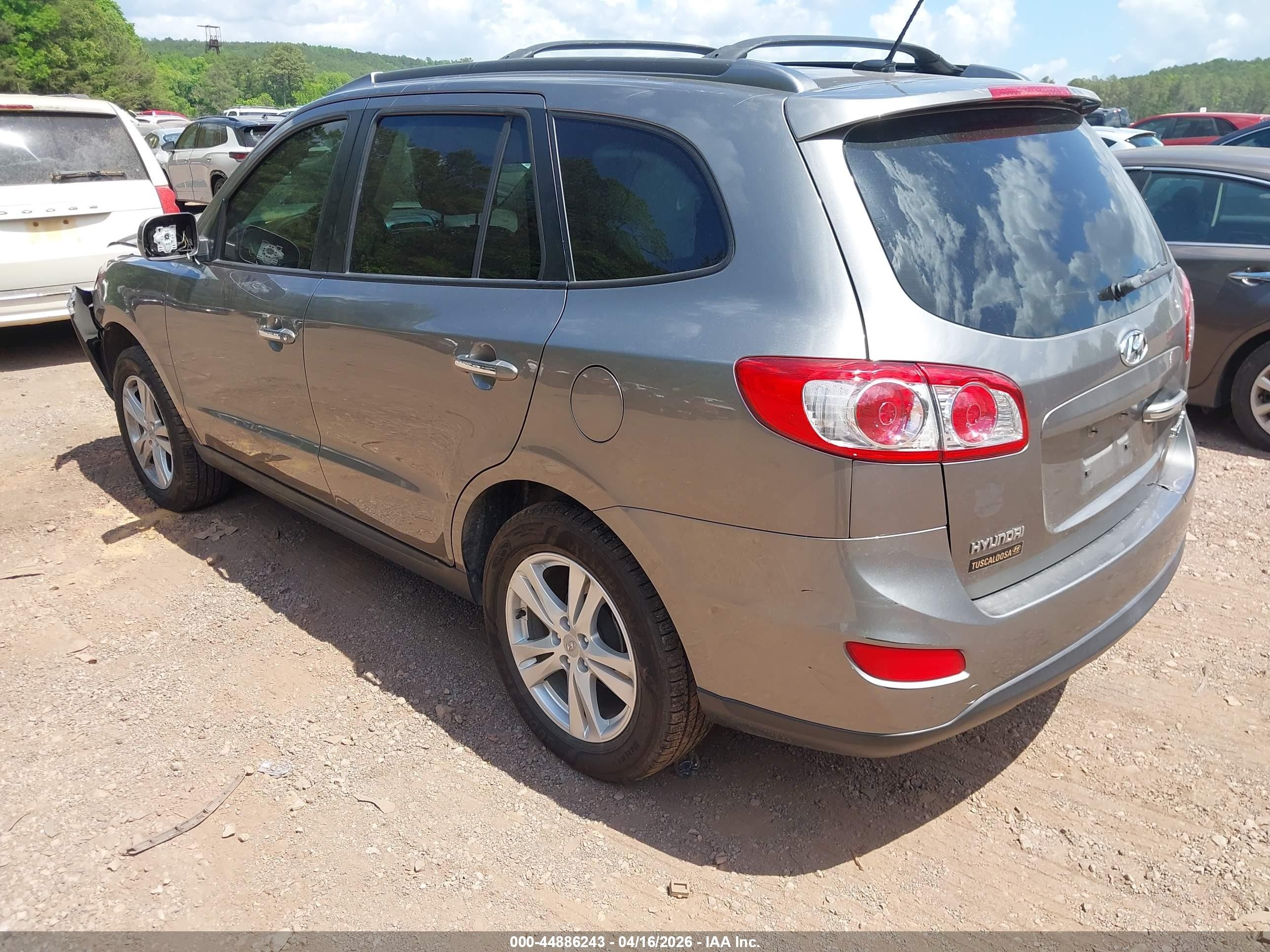 2011 Hyundai Santa Fe Limited Black vin: 5XYZK3AB5BG087930