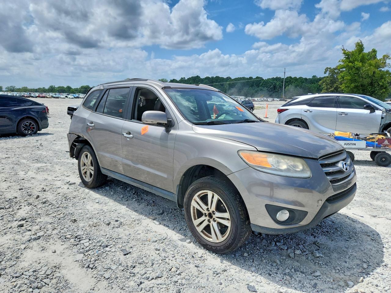 2012 Hyundai Santa Fe Limited Gray vin: 5XYZK3AB5CG137646